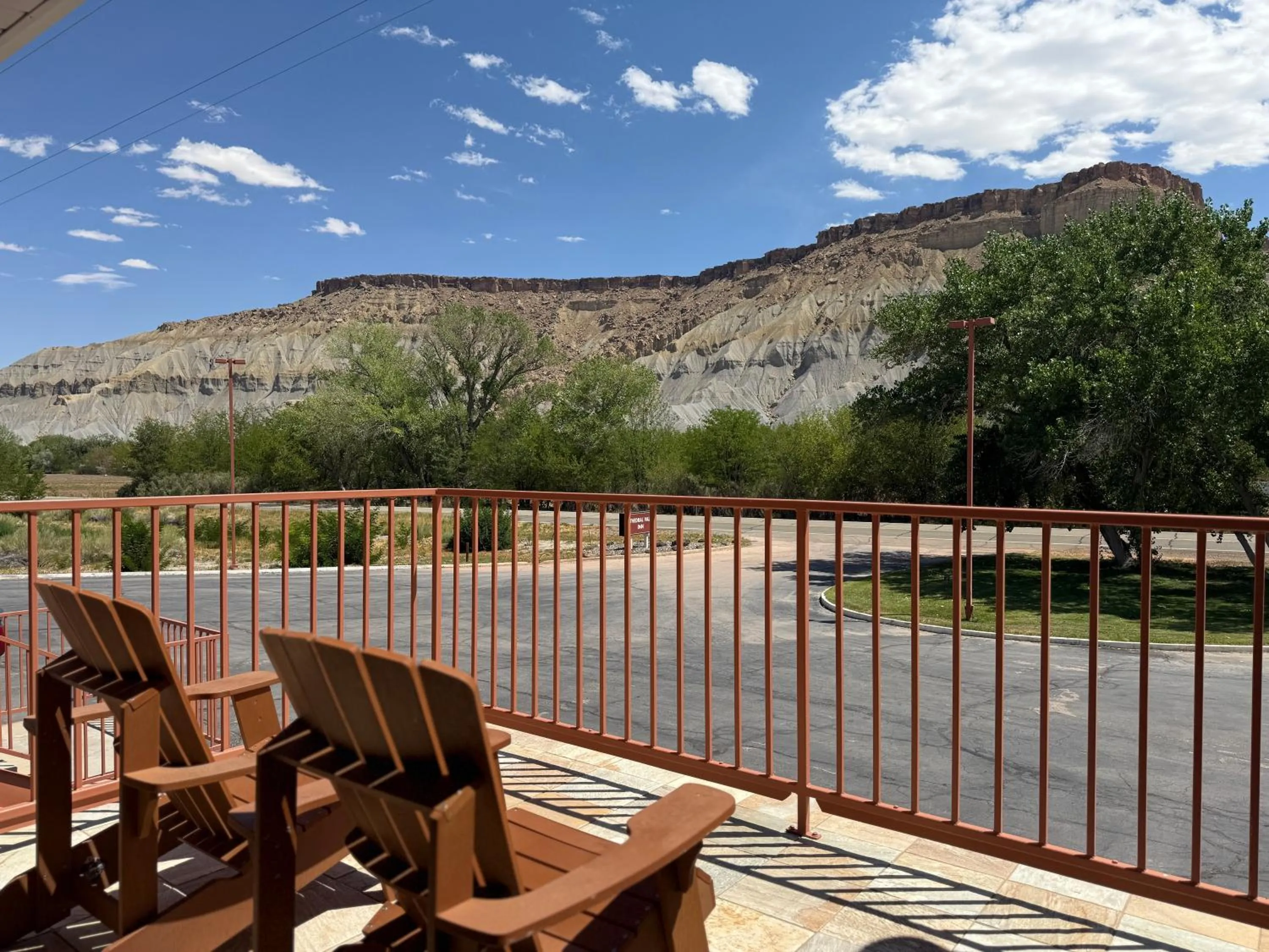 Patio in Cathedral Valley Inn