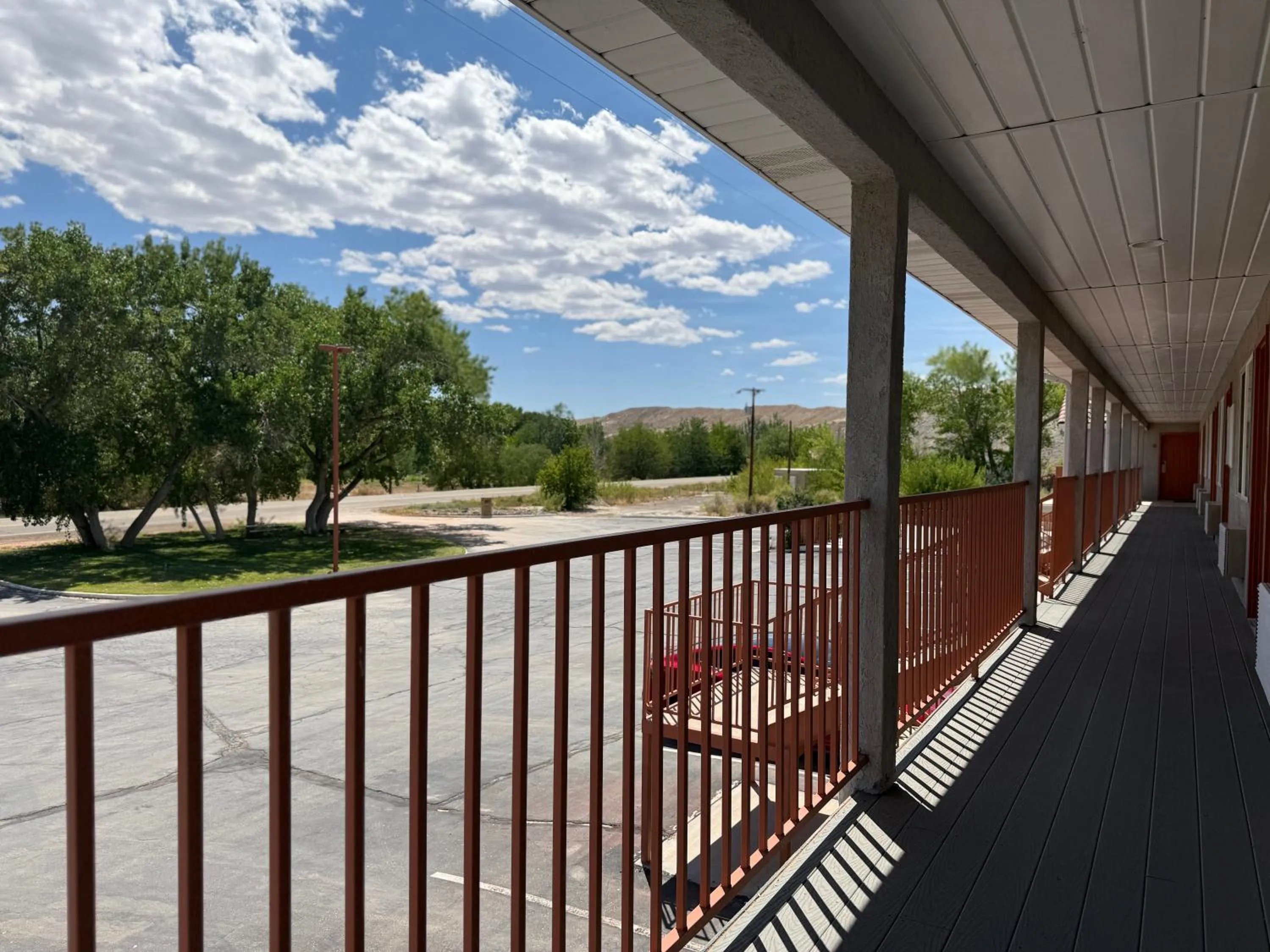 Patio in Cathedral Valley Inn