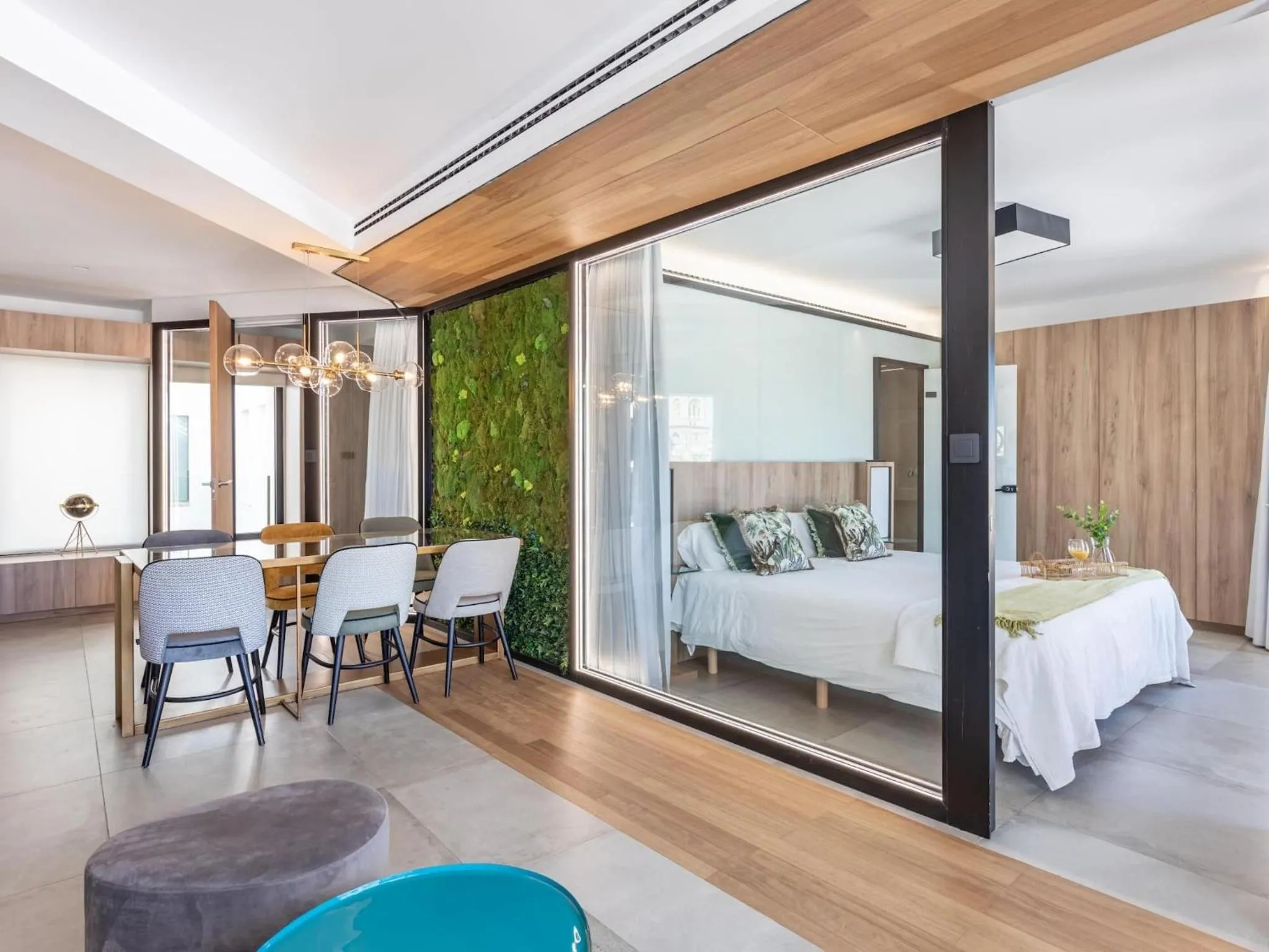 Bed in ChezmoiHomes Luxury Alhambra Penthouse Collection