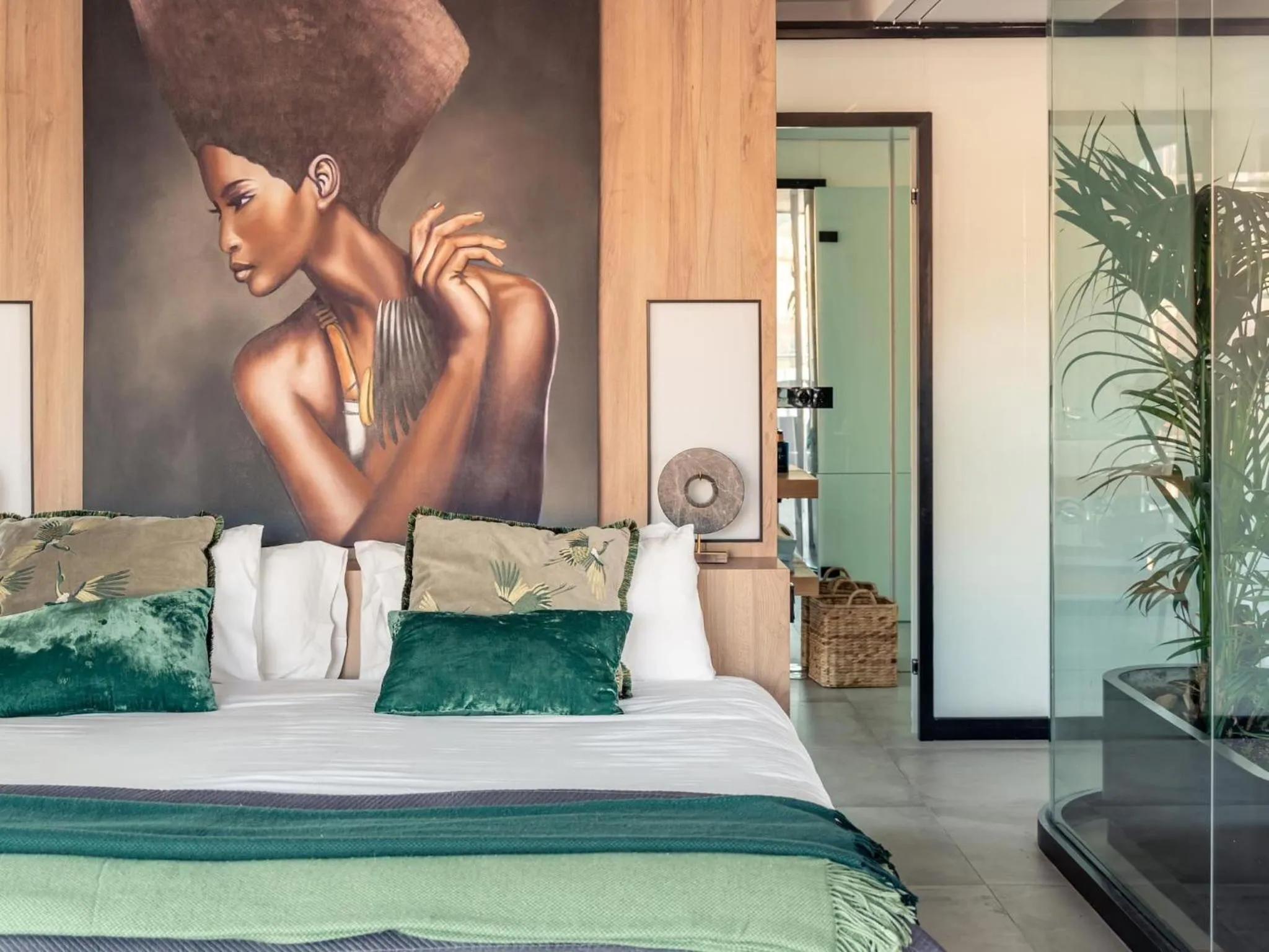 Bed in ChezmoiHomes Luxury Alhambra Penthouse Collection