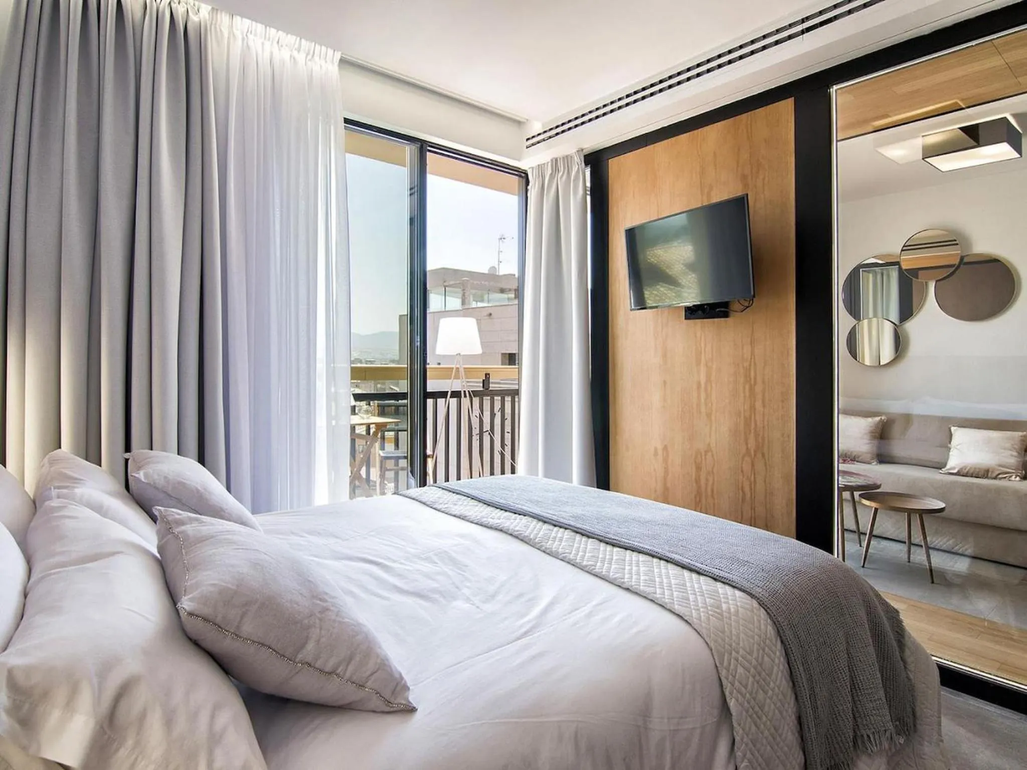 Bed in ChezmoiHomes Luxury Alhambra Penthouse Collection