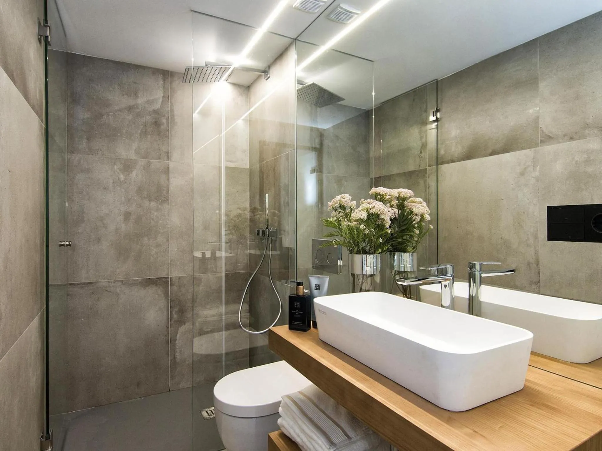 Shower in ChezmoiHomes Luxury Alhambra Penthouse Collection