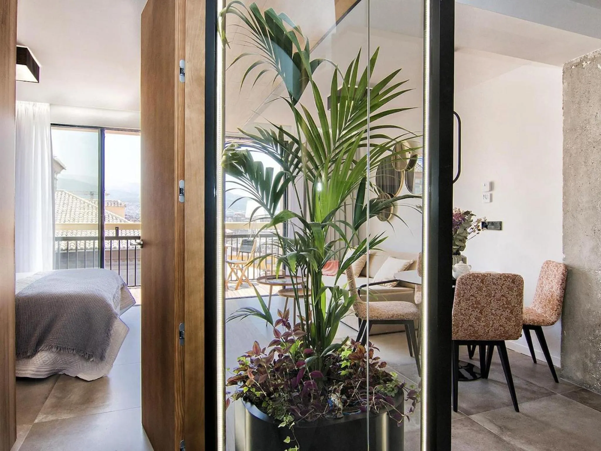 Bed in ChezmoiHomes Luxury Alhambra Penthouse Collection