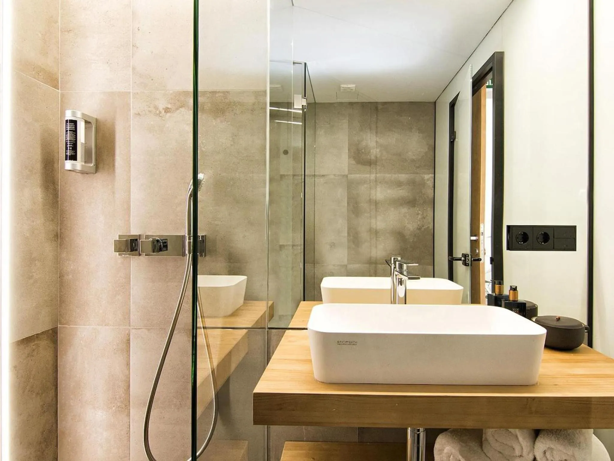 Shower in ChezmoiHomes Luxury Alhambra Penthouse Collection