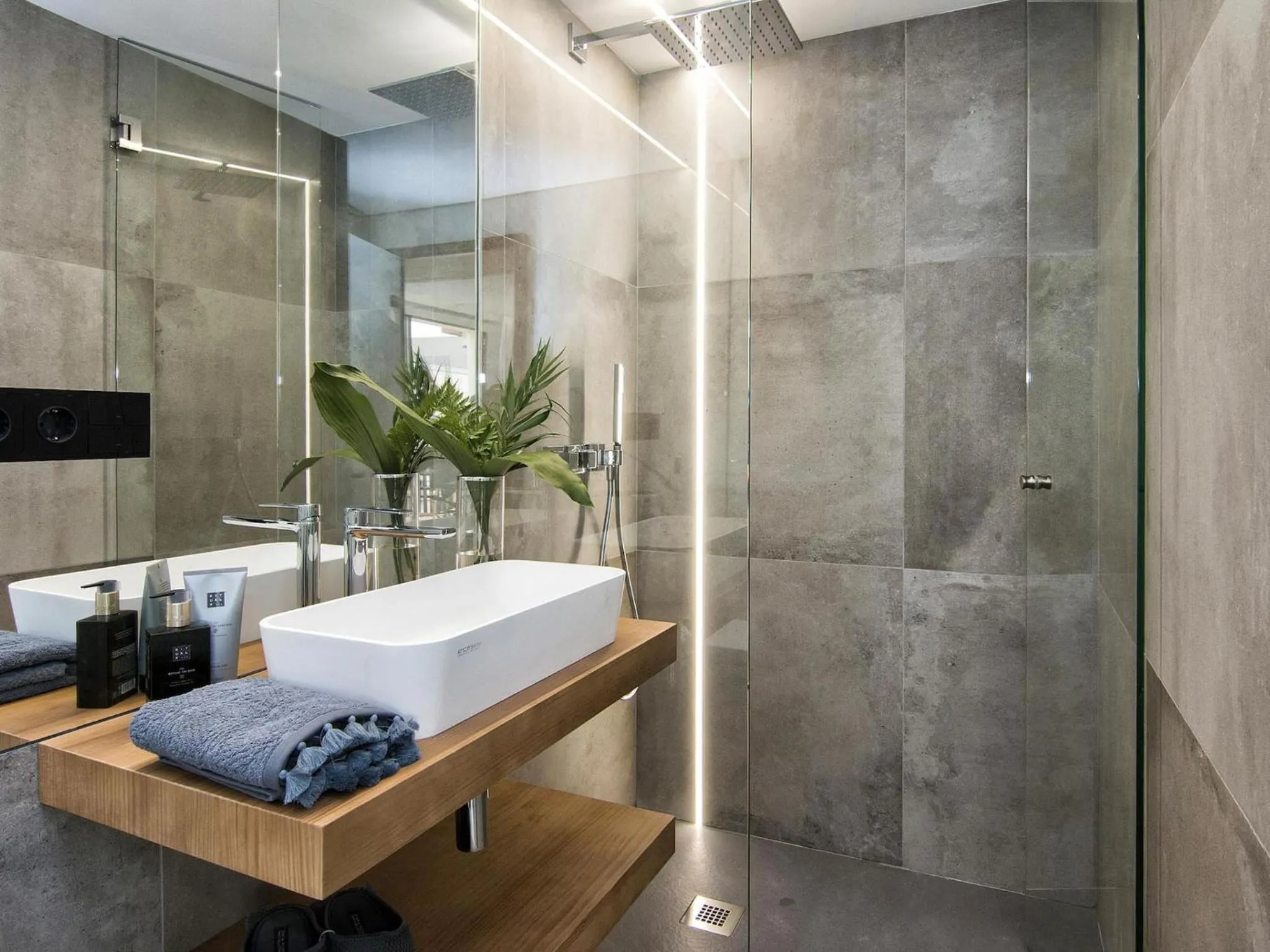 Shower in ChezmoiHomes Luxury Alhambra Penthouse Collection