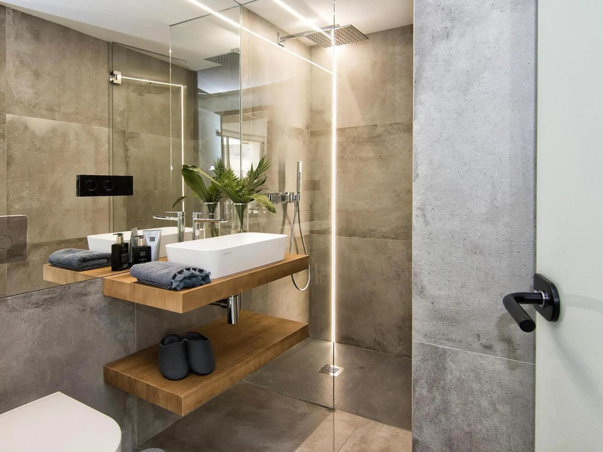 Shower in ChezmoiHomes Luxury Alhambra Penthouse Collection