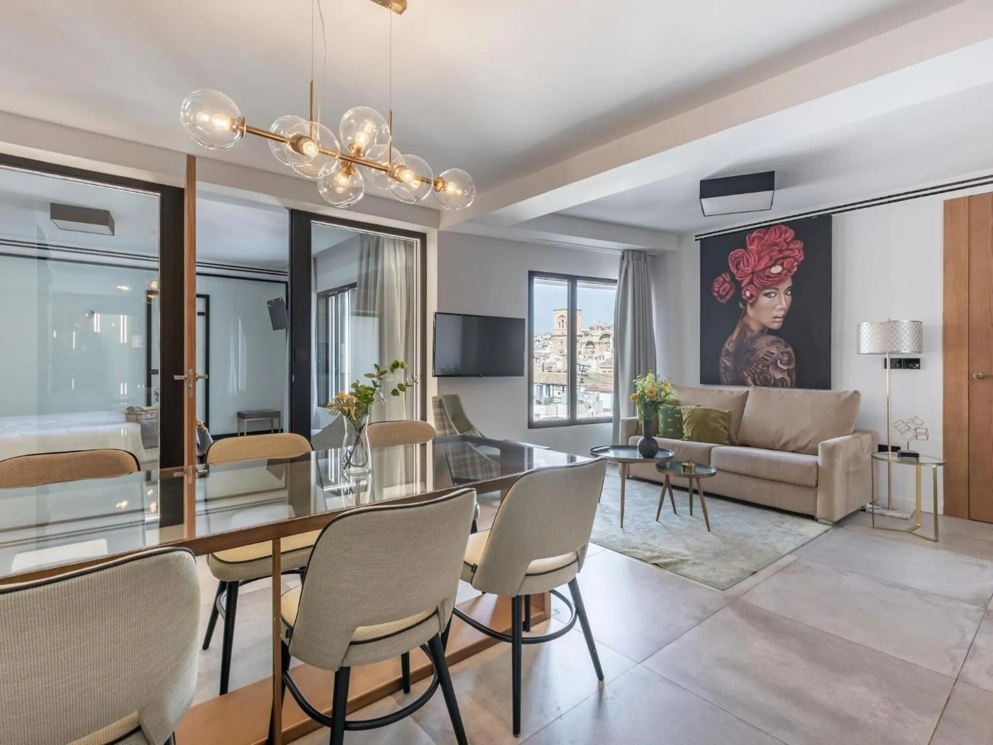 Communal lounge/ TV room in ChezmoiHomes Luxury Alhambra Penthouse Collection