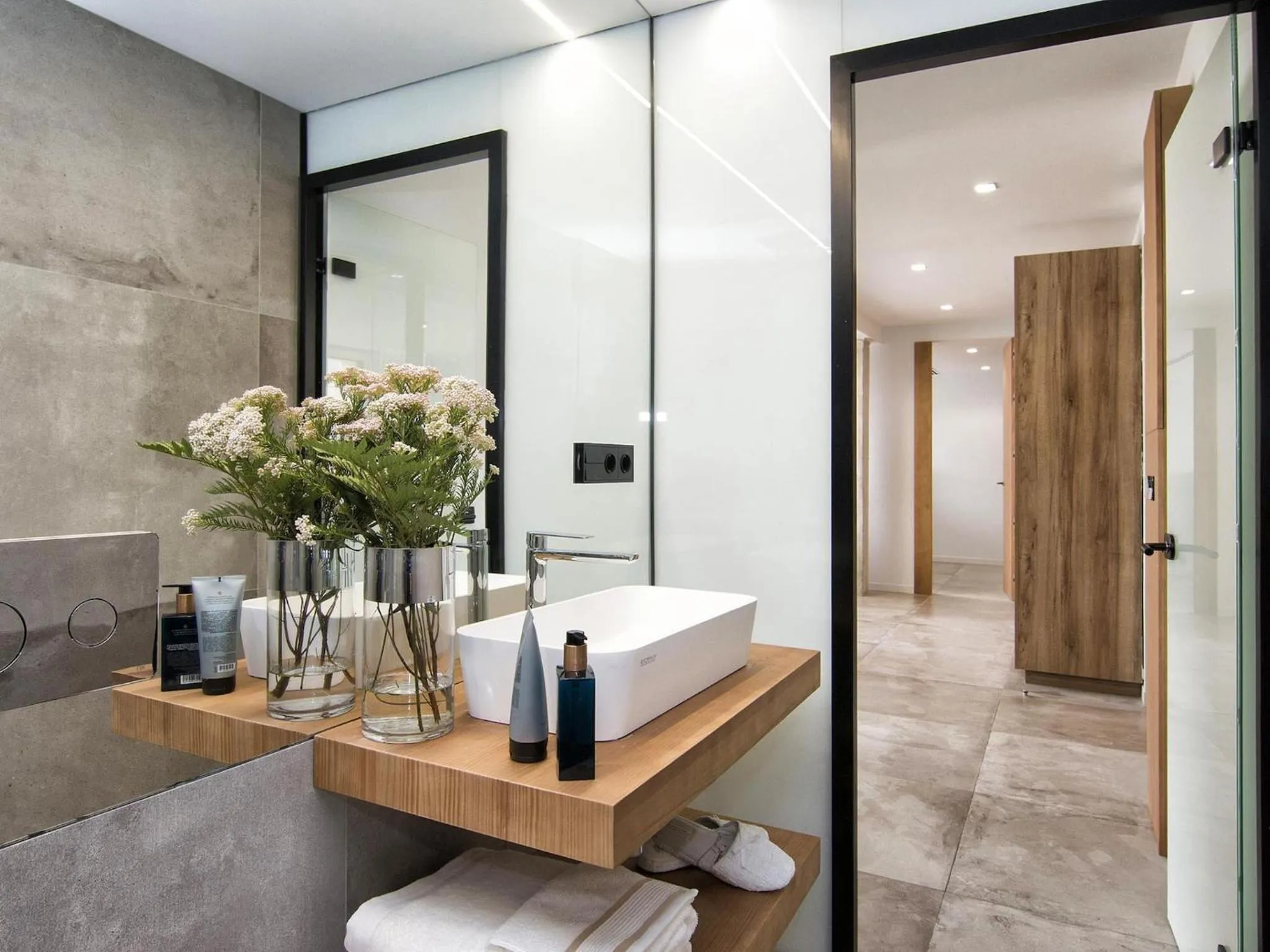 Shower in ChezmoiHomes Luxury Alhambra Penthouse Collection