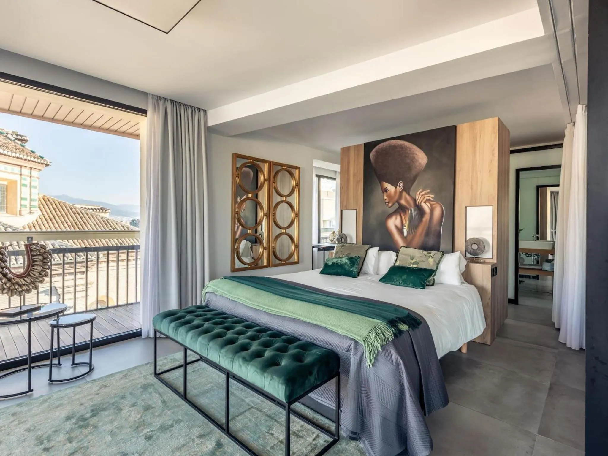 Bed in ChezmoiHomes Luxury Alhambra Penthouse Collection