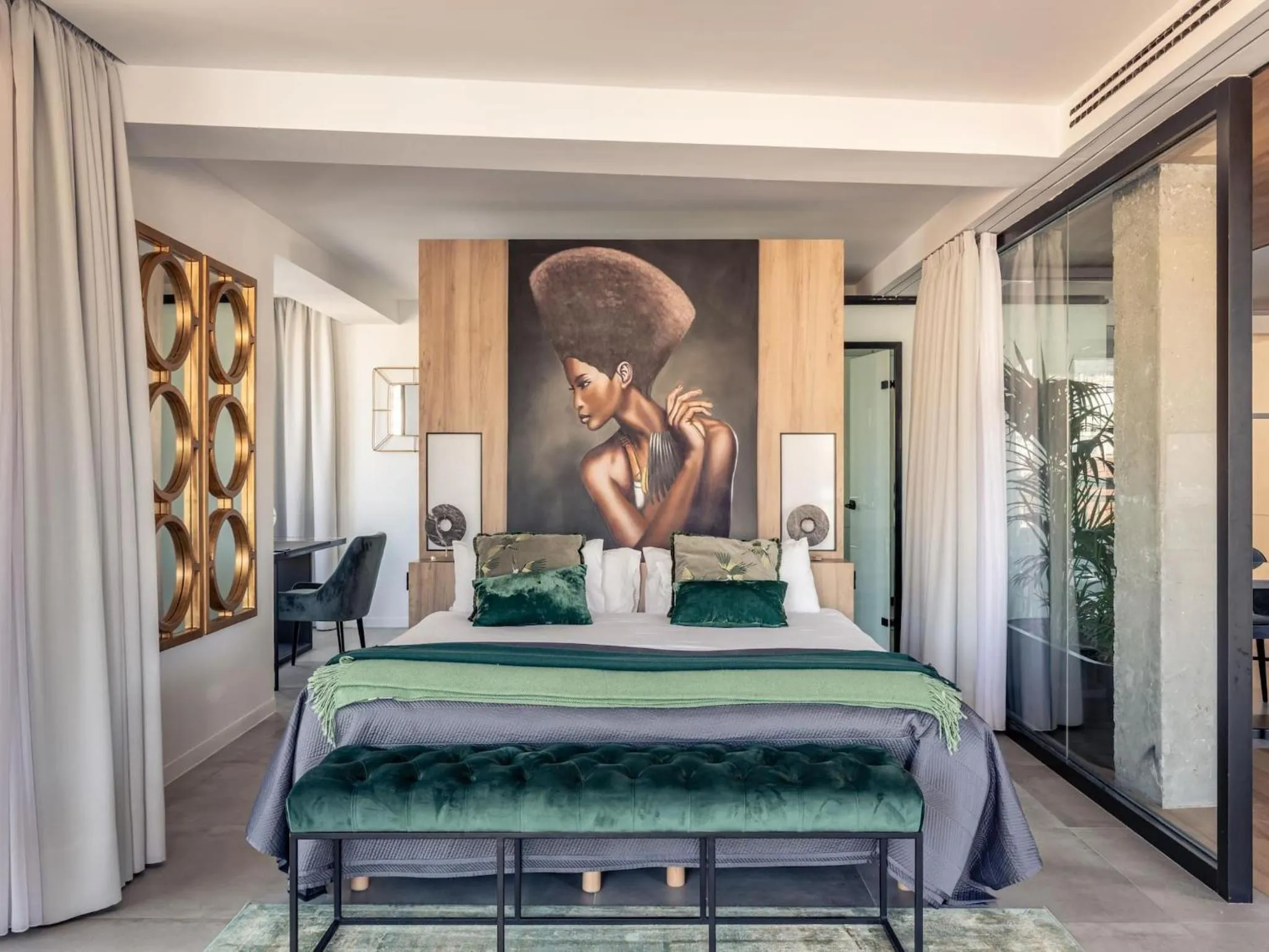 Bed in ChezmoiHomes Luxury Alhambra Penthouse Collection