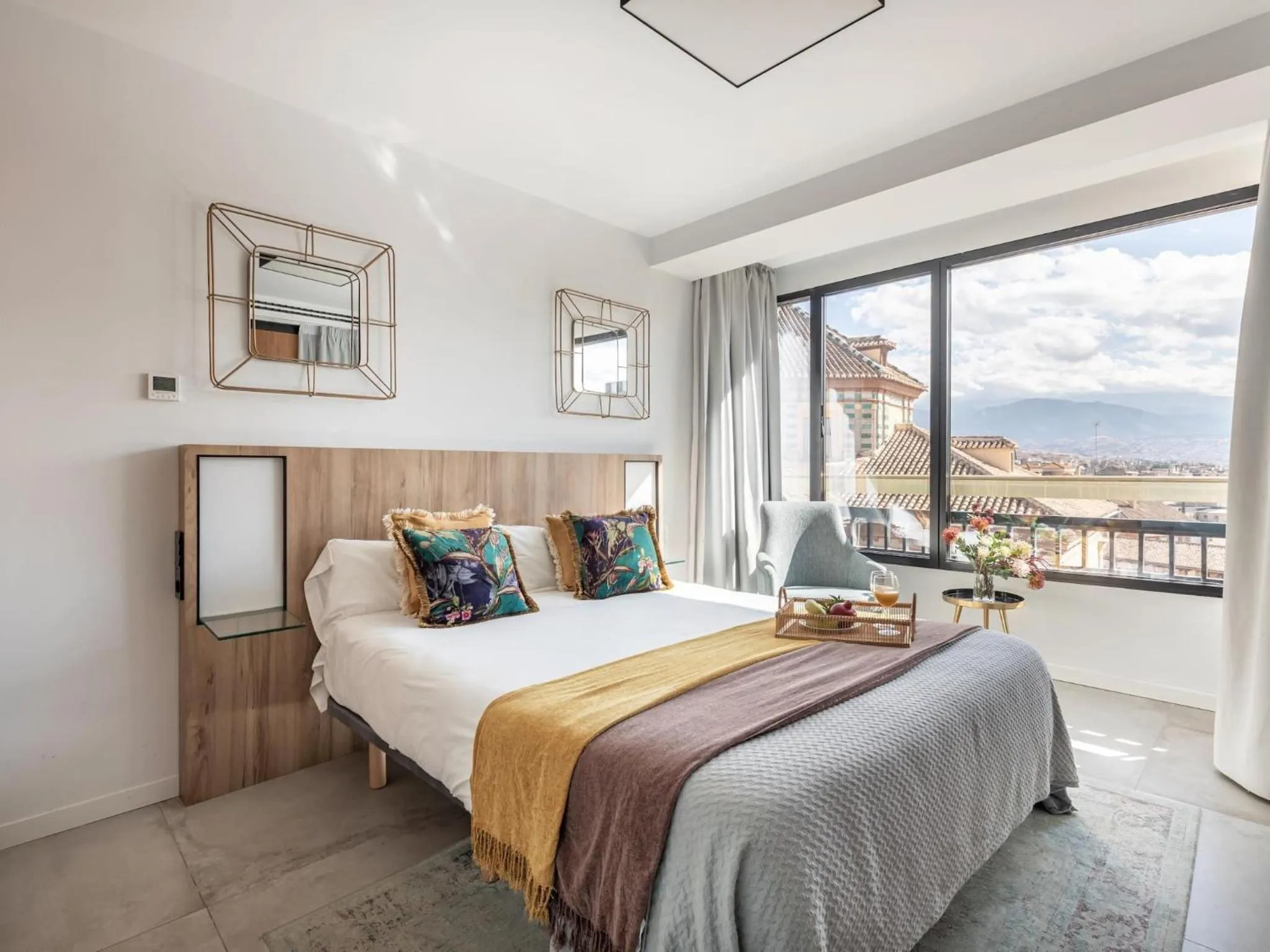 Bed in ChezmoiHomes Luxury Alhambra Penthouse Collection