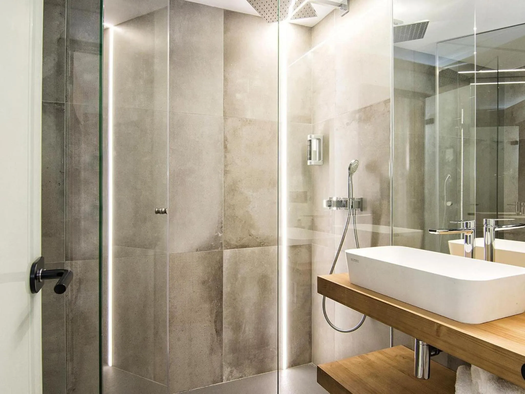 Shower in ChezmoiHomes Luxury Alhambra Penthouse Collection