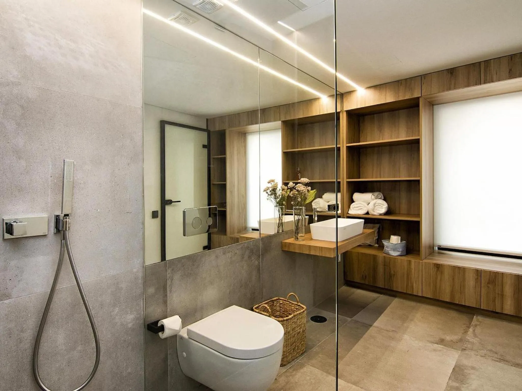 Shower in ChezmoiHomes Luxury Alhambra Penthouse Collection