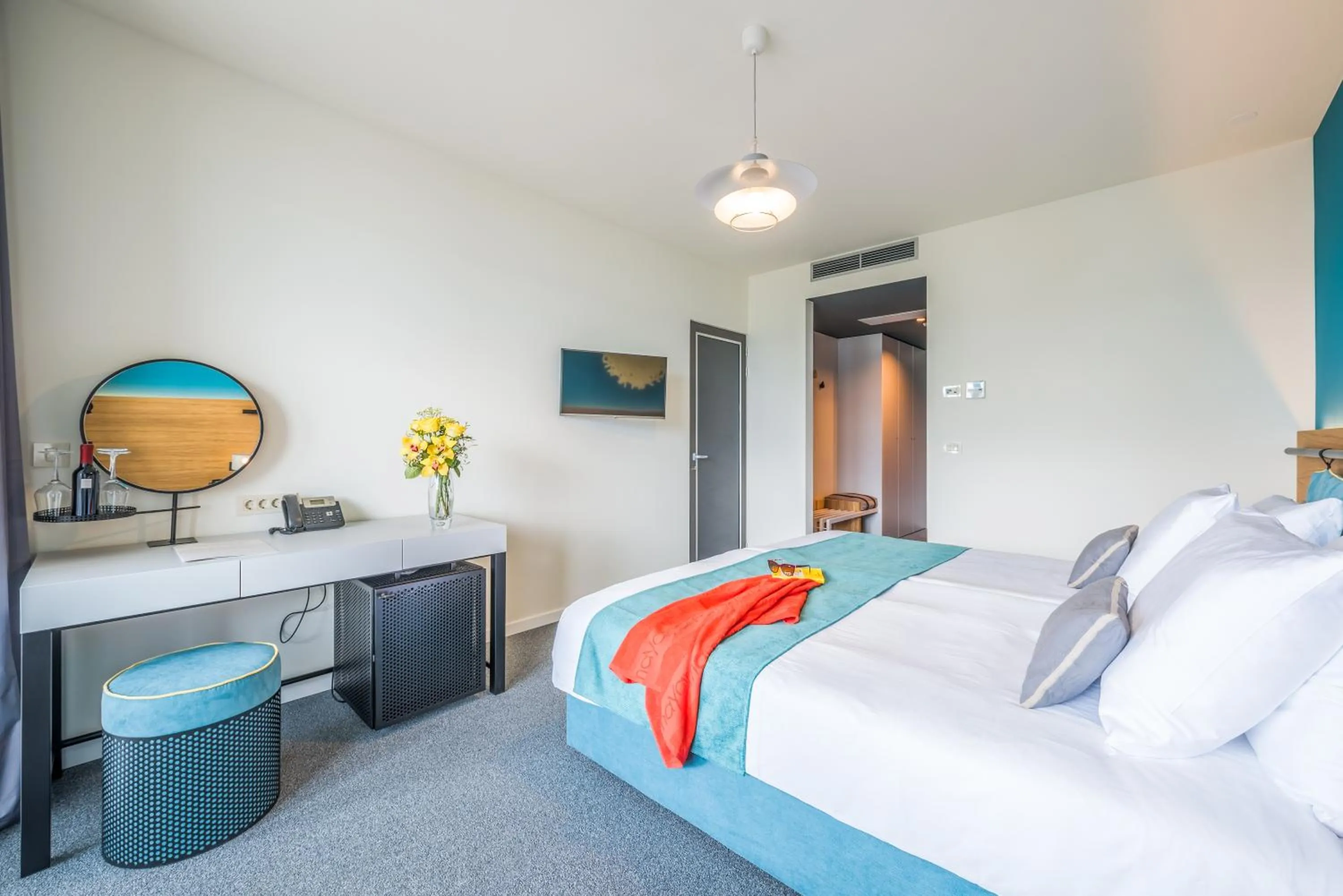 Bedroom, Bed in Hotel Nestos