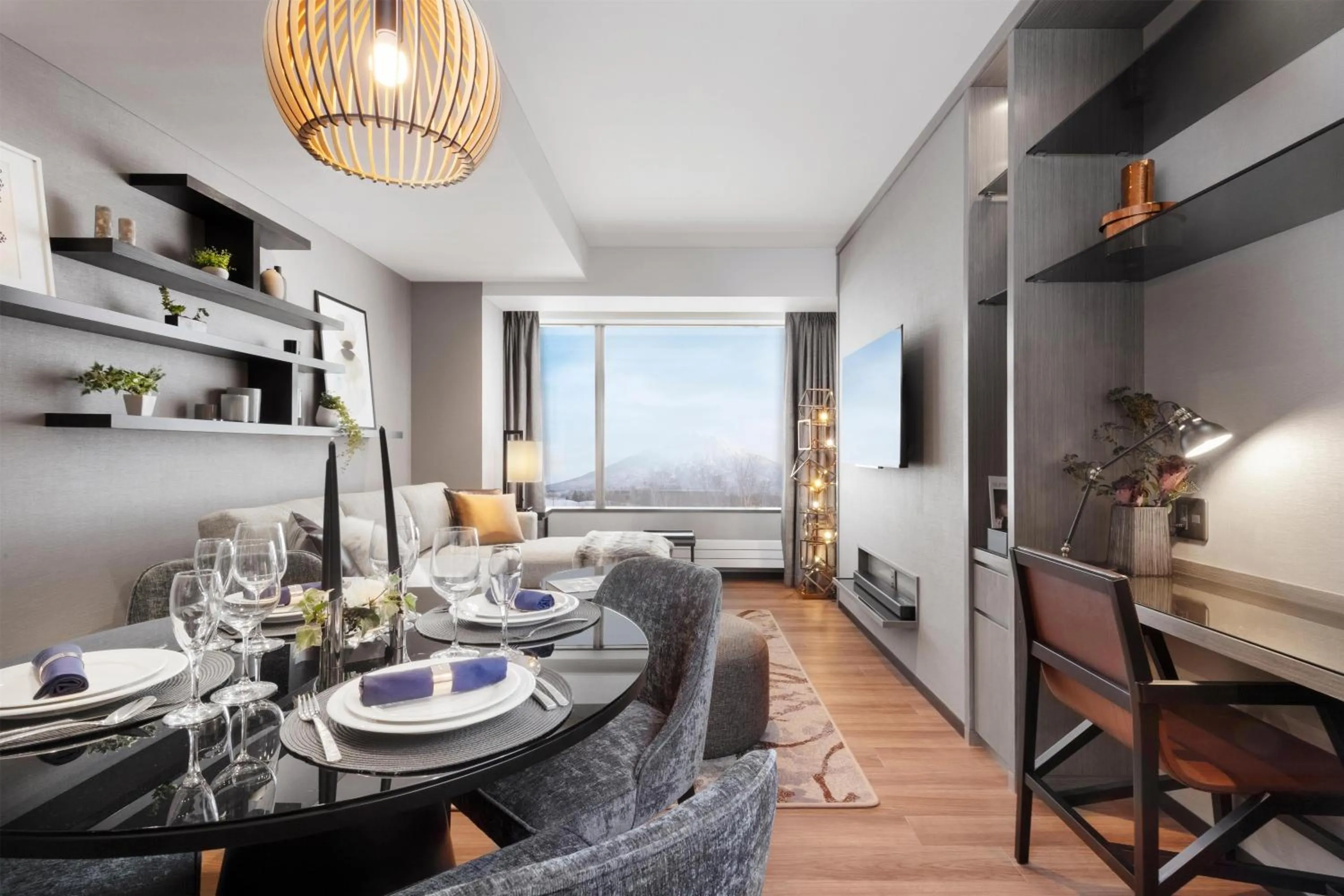 Living room in Hinode Hills Niseko Village