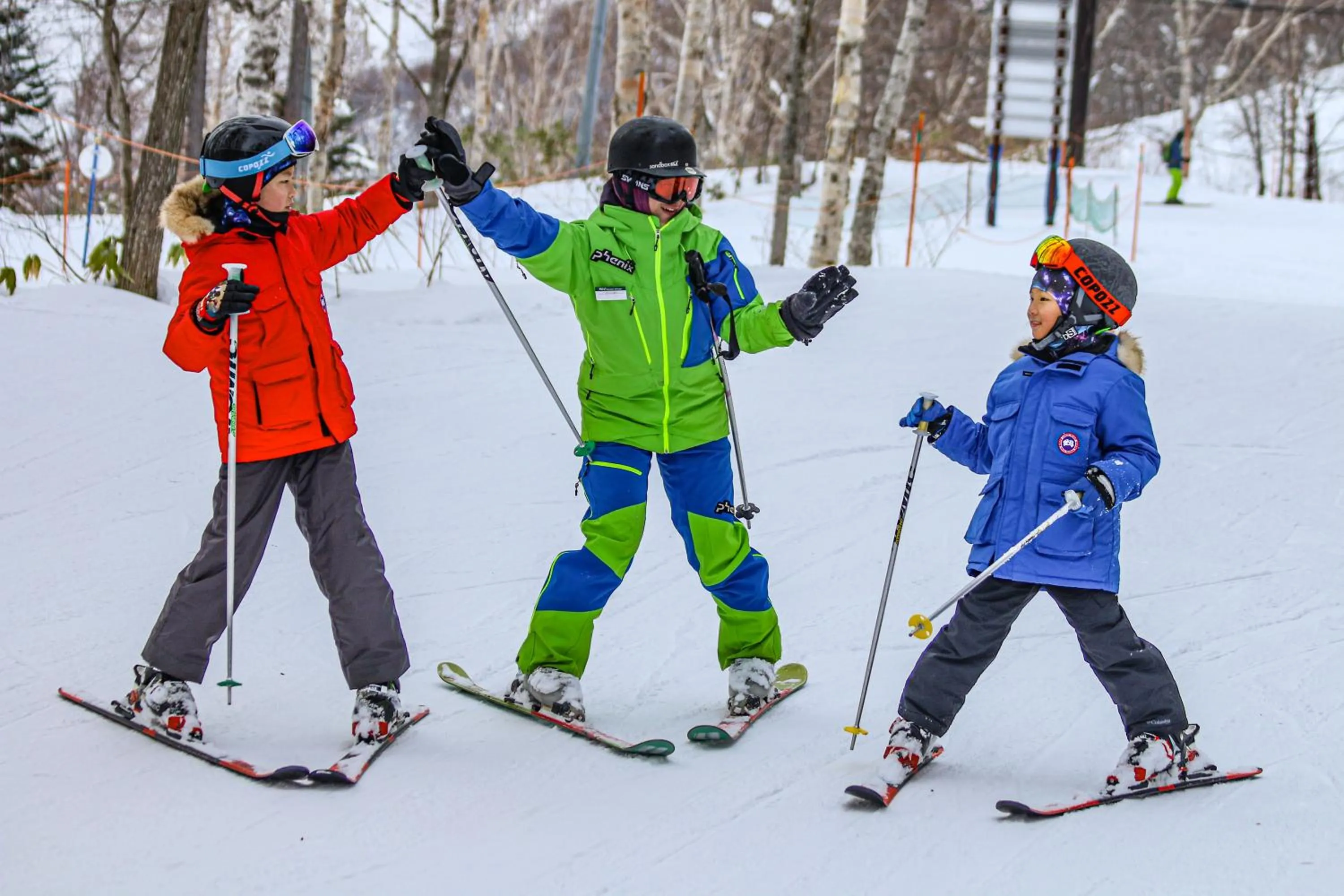 Skiing in Hinode Hills Niseko Village