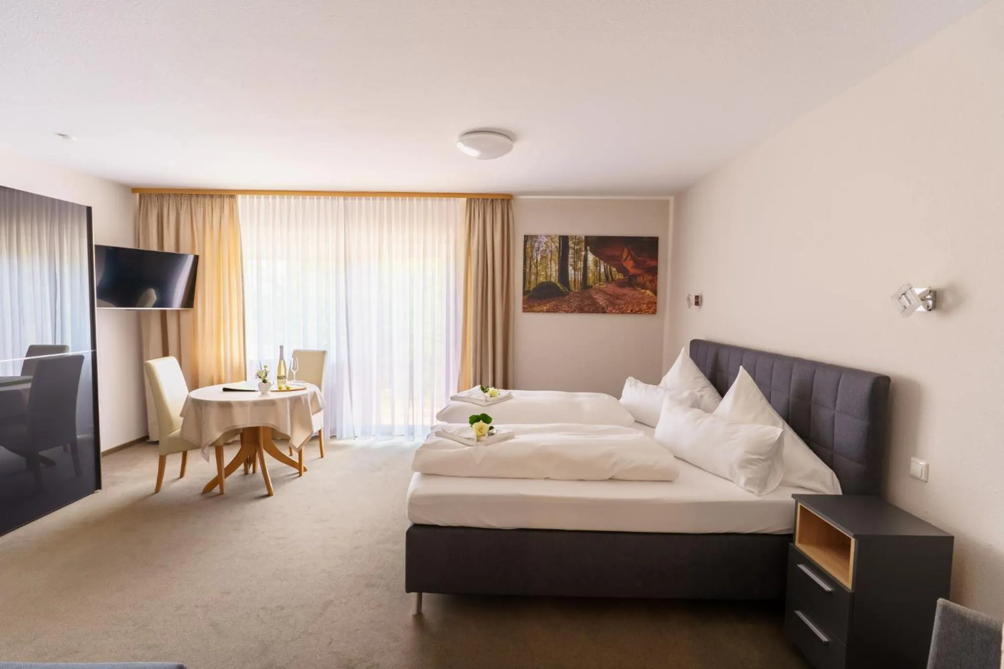 Bed in Pension Bergterrasse