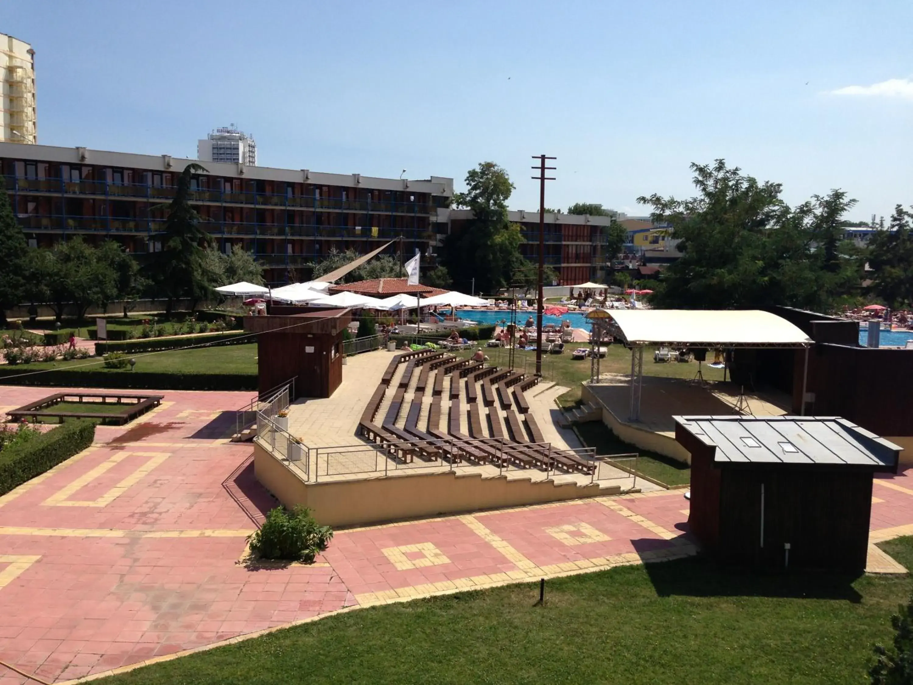 Twin Room with Pool View in Hotel Pliska - All Inclusive Light Twin Room with Pool View in Hotel Pliska - All Inclusive Light