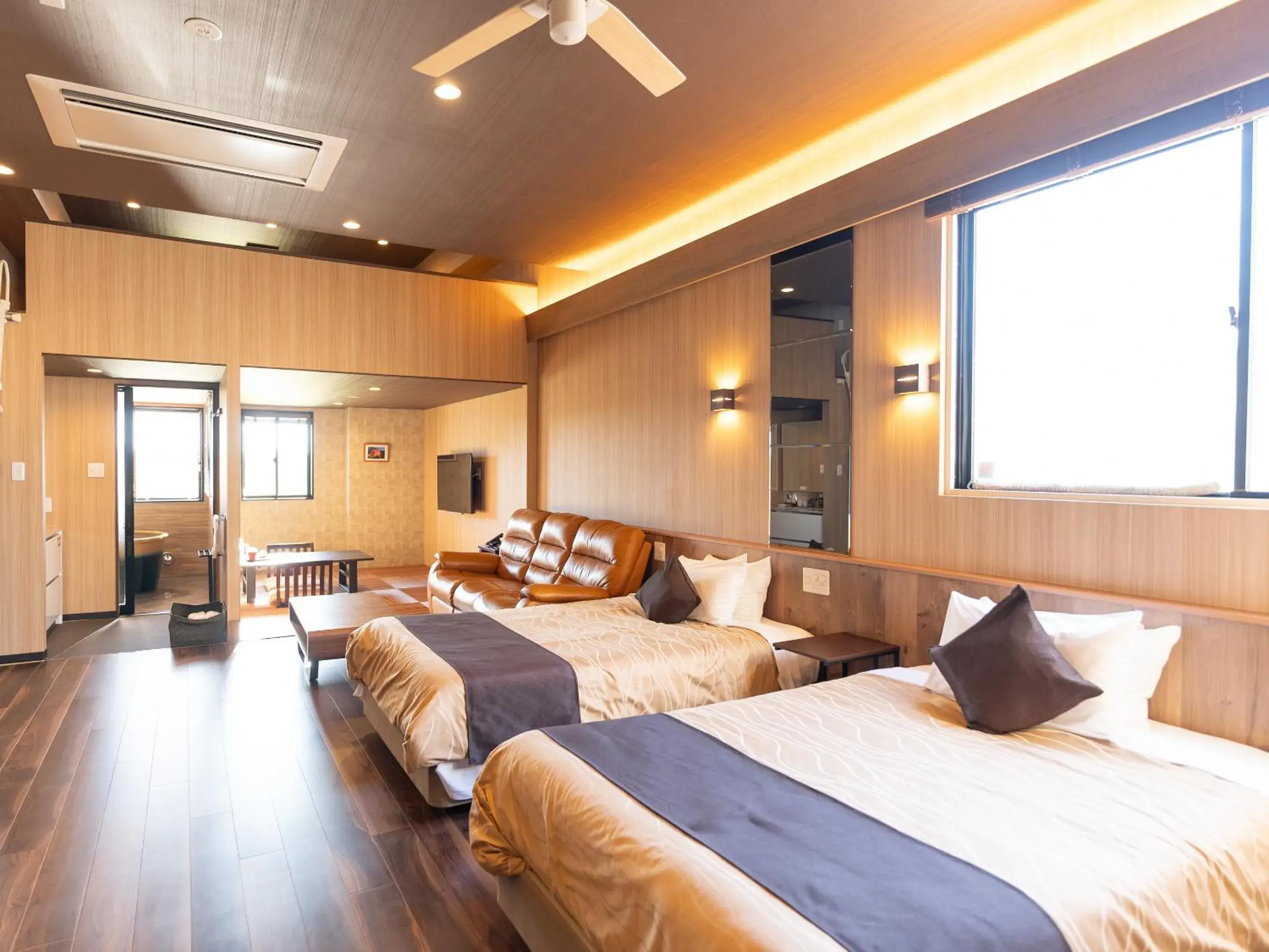 Modern Junior Suite with Tatami Area and Semi Open-Air Bath - single occupancy in LiVEMAX RESORT Sakurajima Sea Front Modern Junior Suite with Tatami Area and Semi Open-Air Bath - single occupancy in LiVEMAX RESORT Sakurajima Sea Front