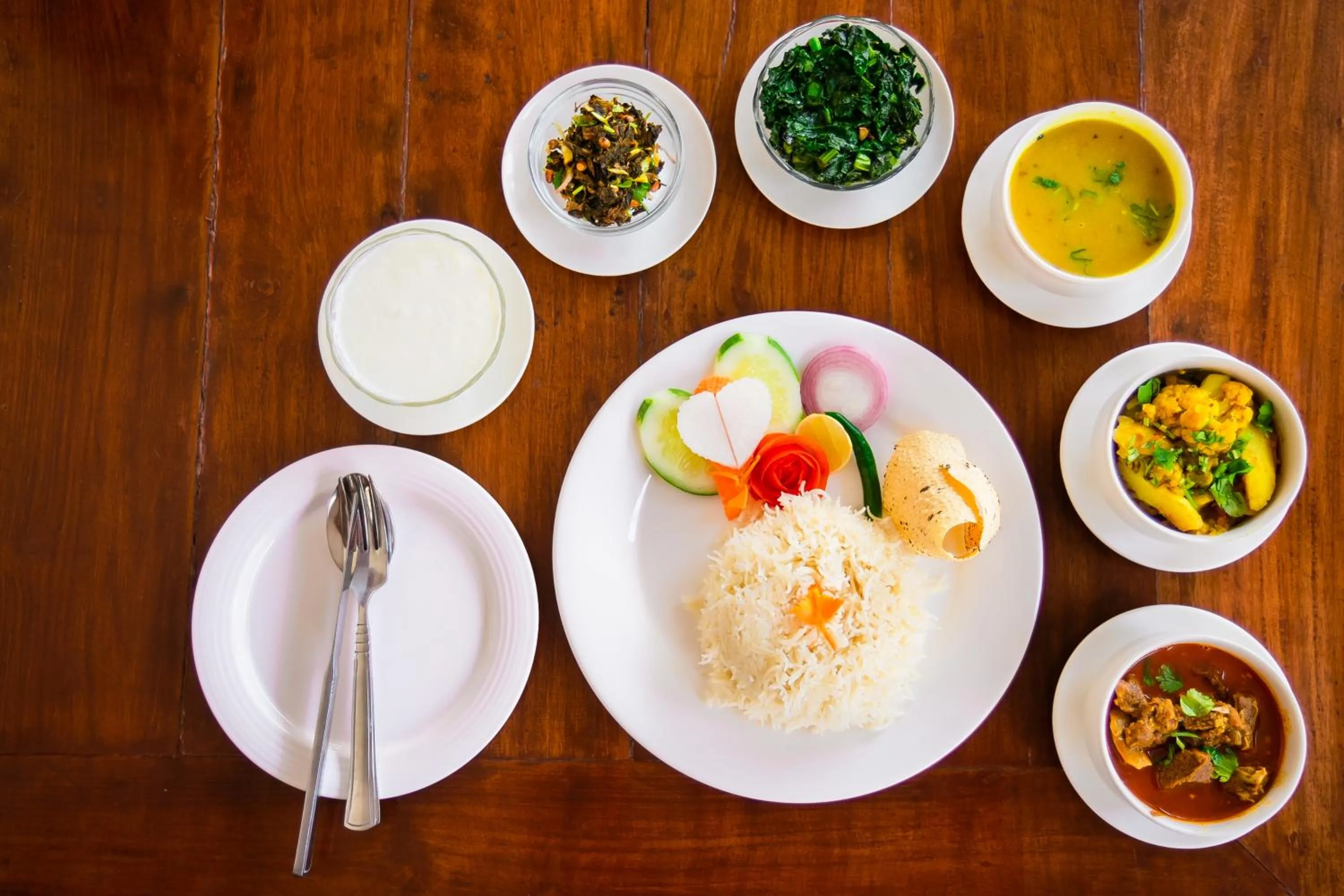 Dinner in Hotel Earth Light Sauraha