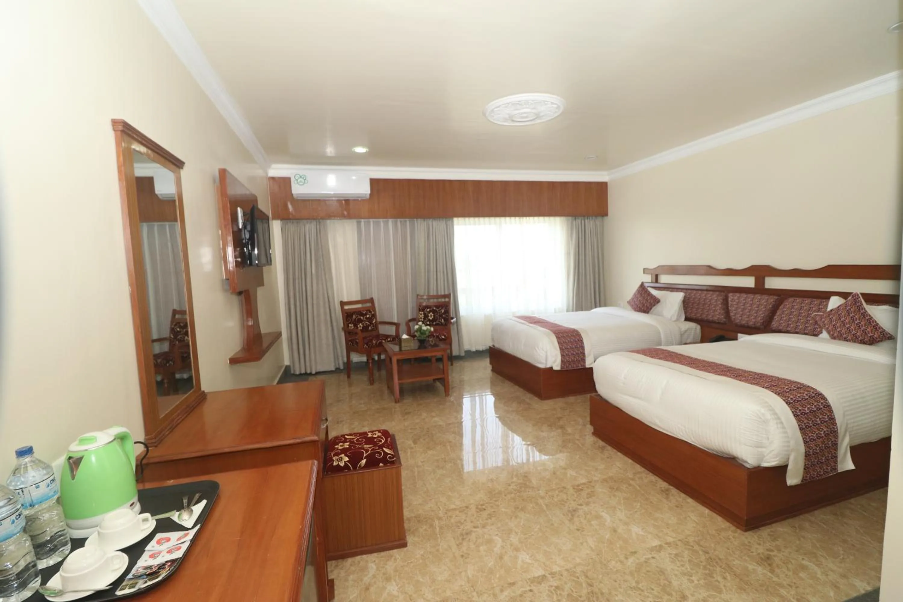 Living room in Hotel Earth Light Sauraha