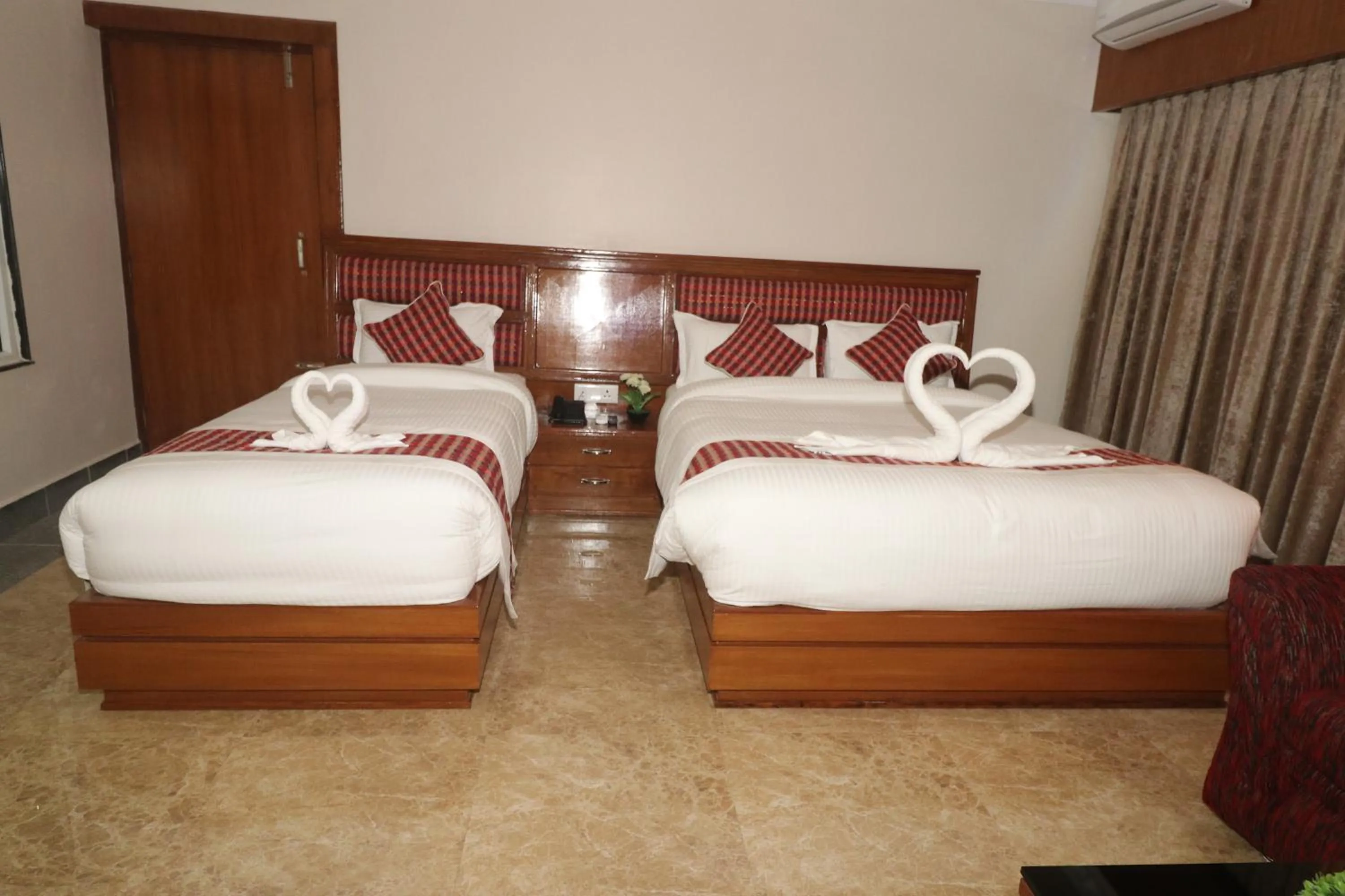 Bed in Hotel Earth Light Sauraha