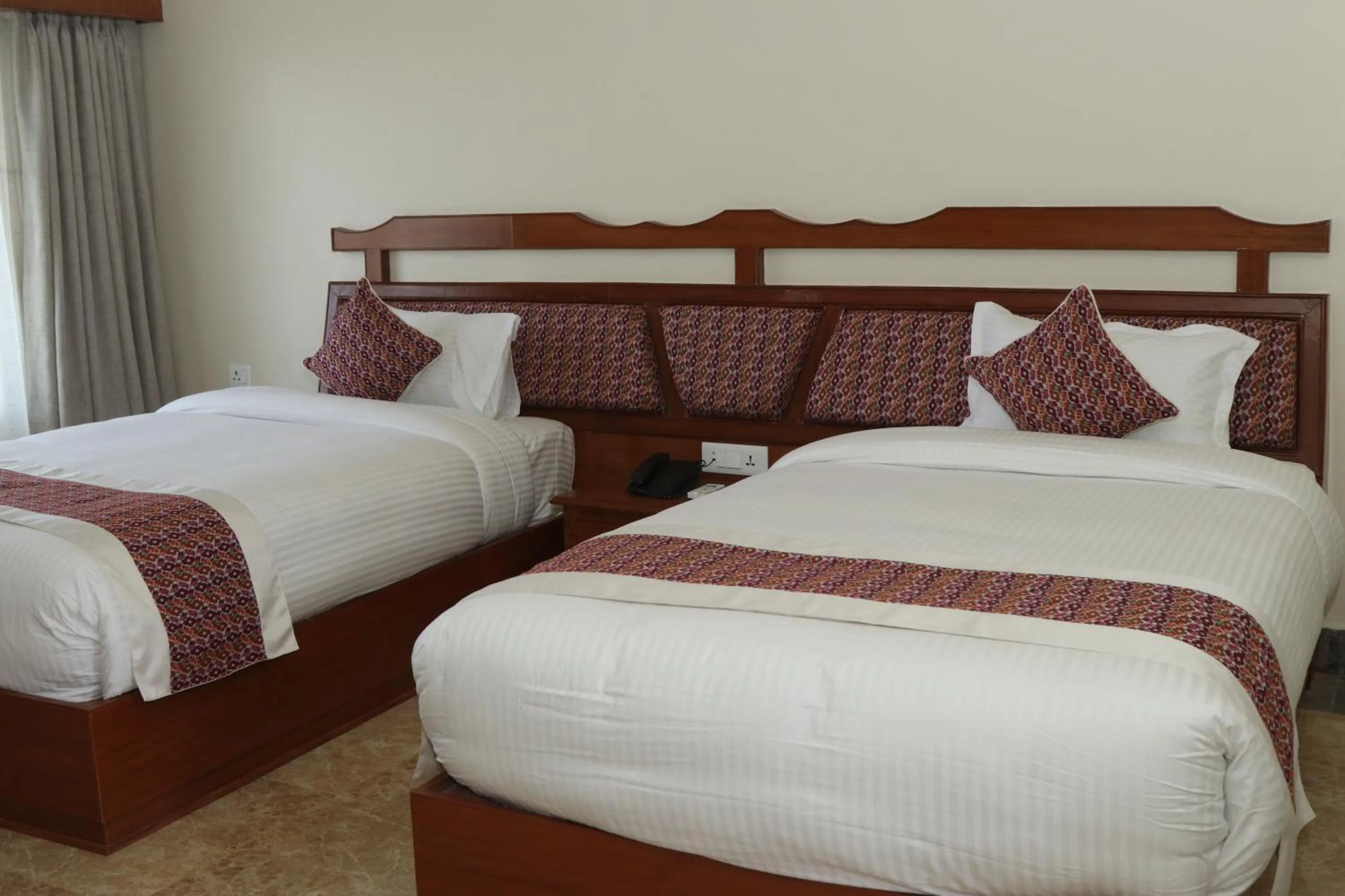 Bed in Hotel Earth Light Sauraha