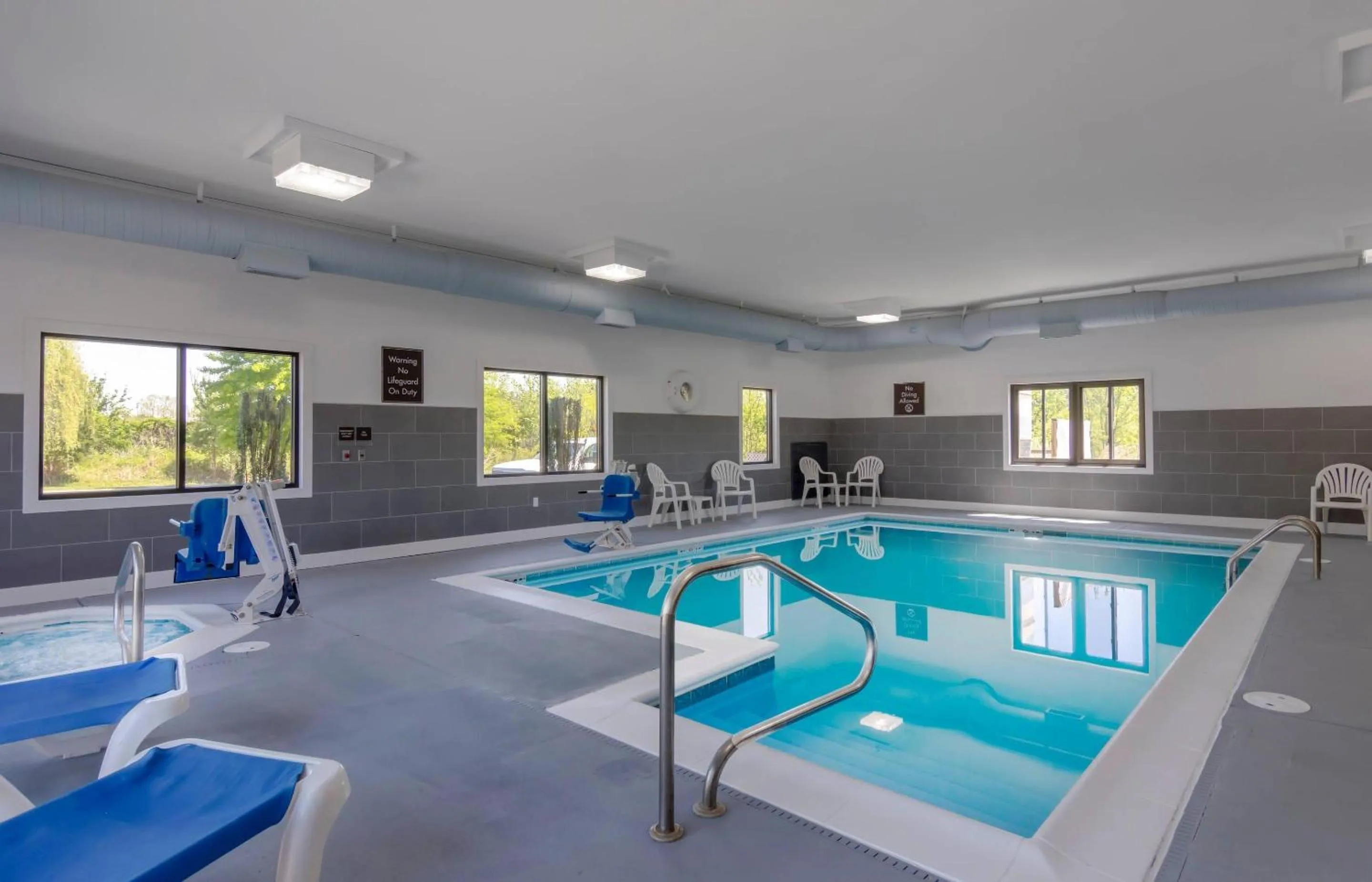 Swimming pool in Sleep Inn & Suites Prince George near Fort Lee