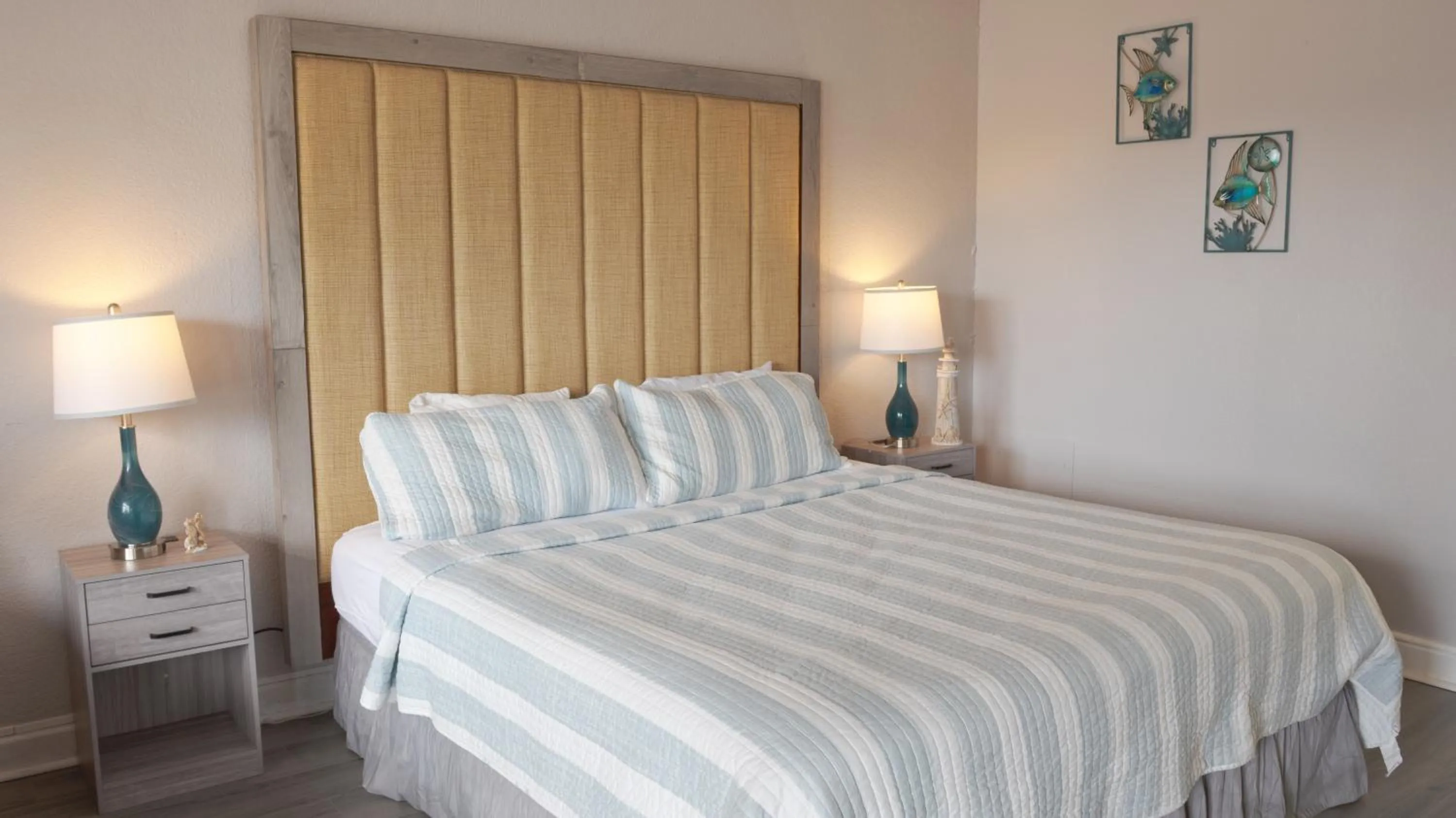Bed in Atlantic Shores Inn and Suites