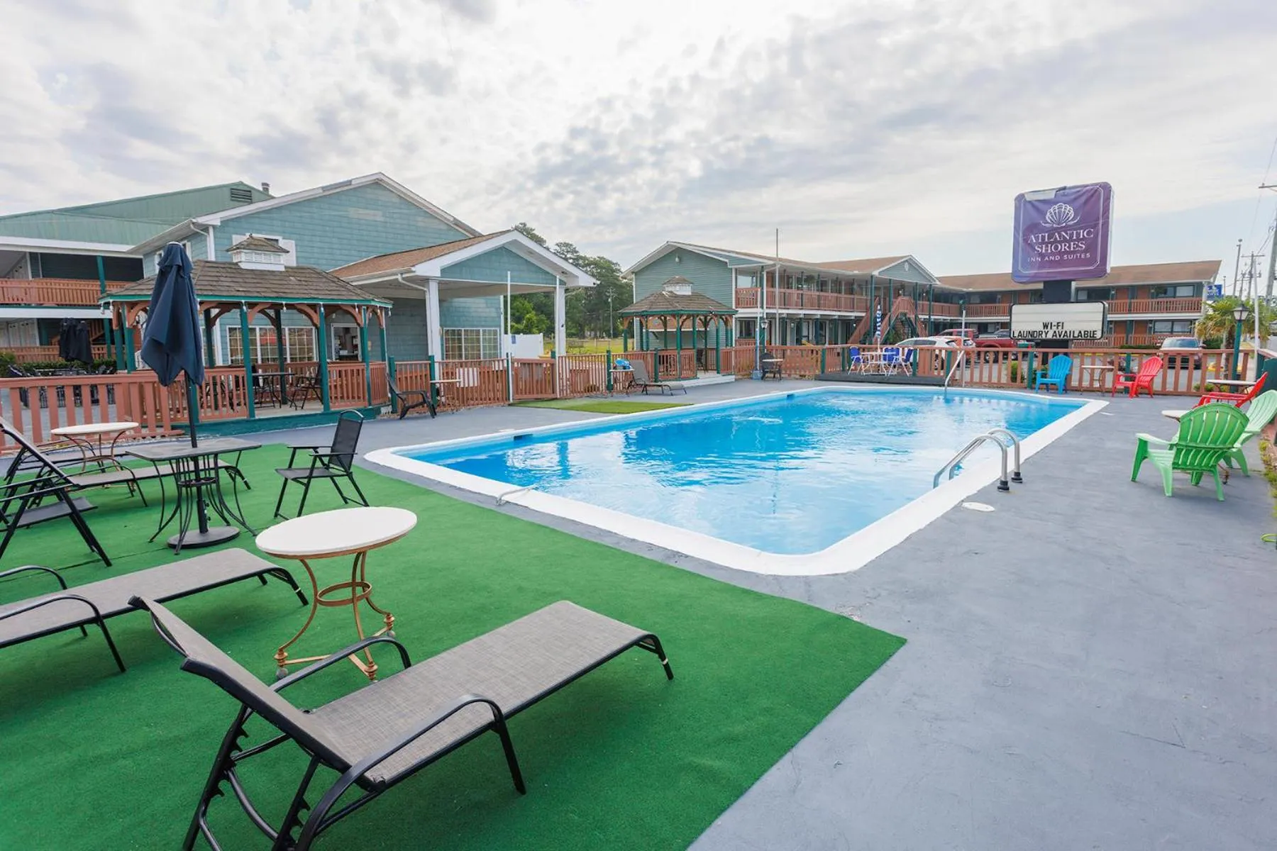 Pool view in Atlantic Shores Inn and Suites