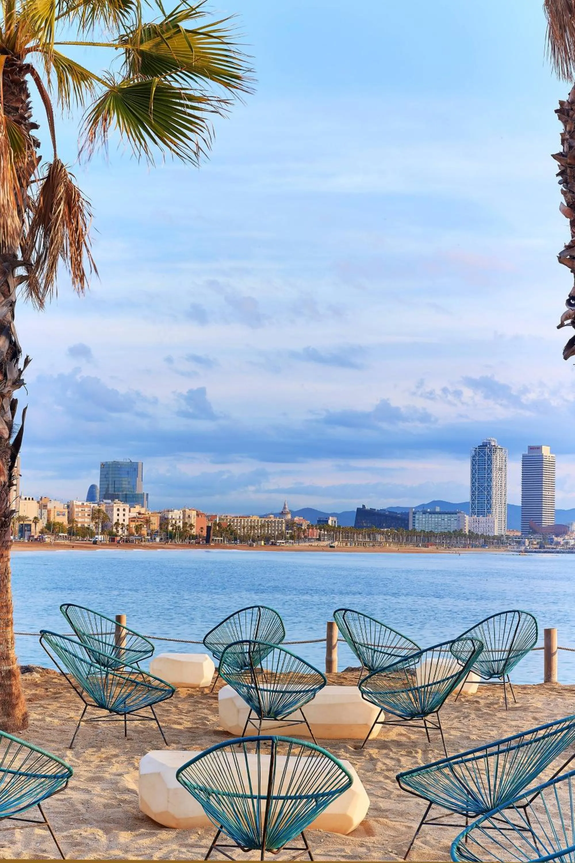 Beach in W Barcelona