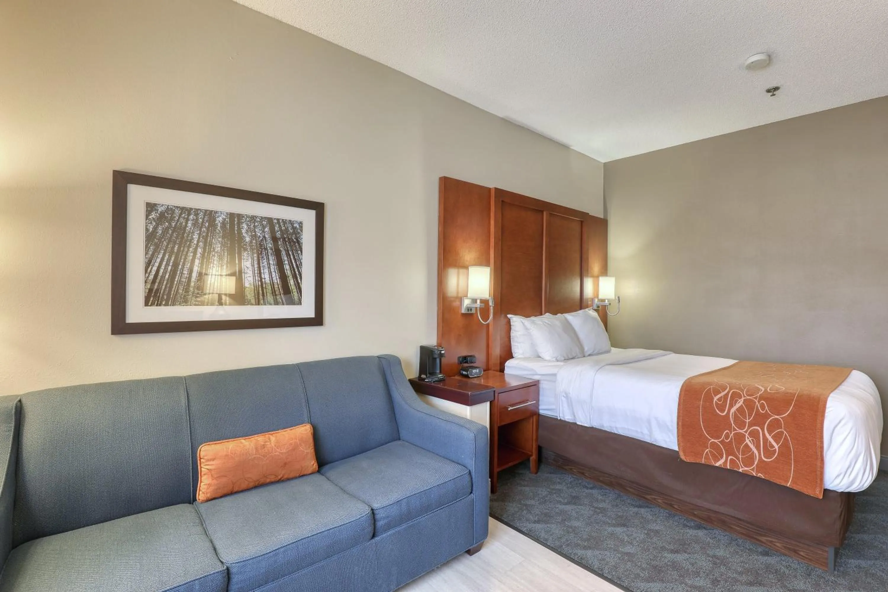 Bed in Comfort Suites Appleton Airport