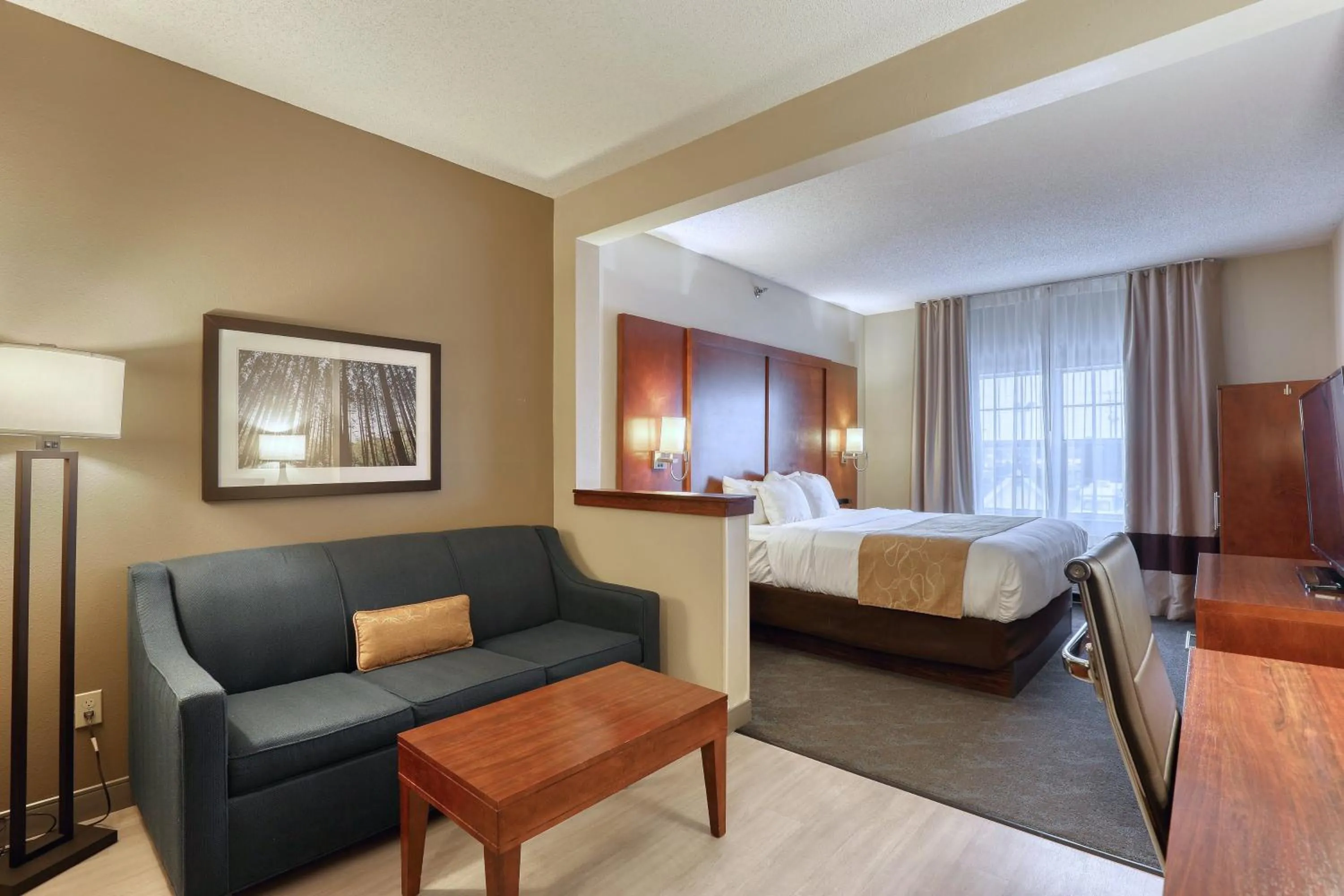 Bedroom, Bed in Comfort Suites Appleton Airport