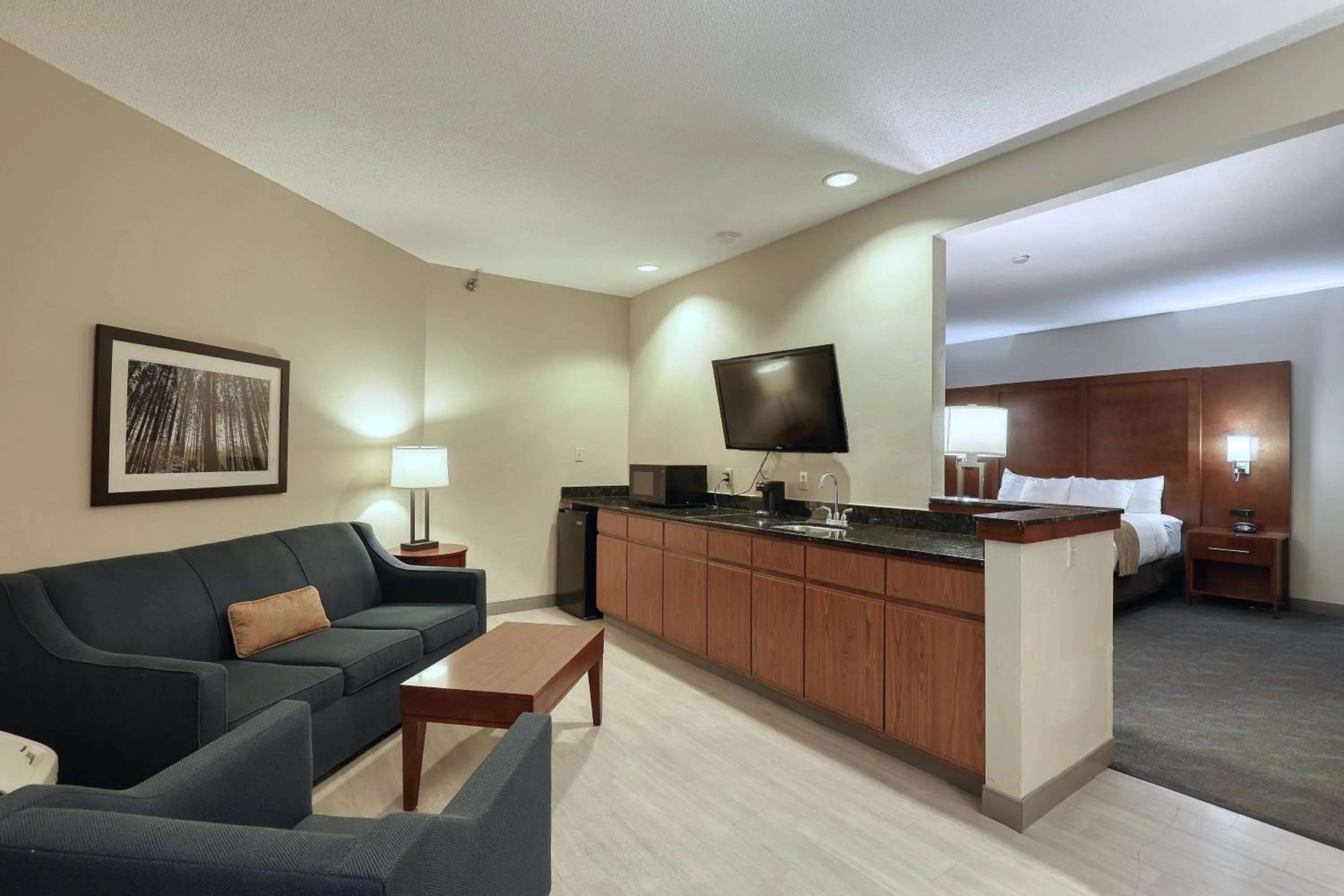 Seating area in Comfort Suites Appleton Airport