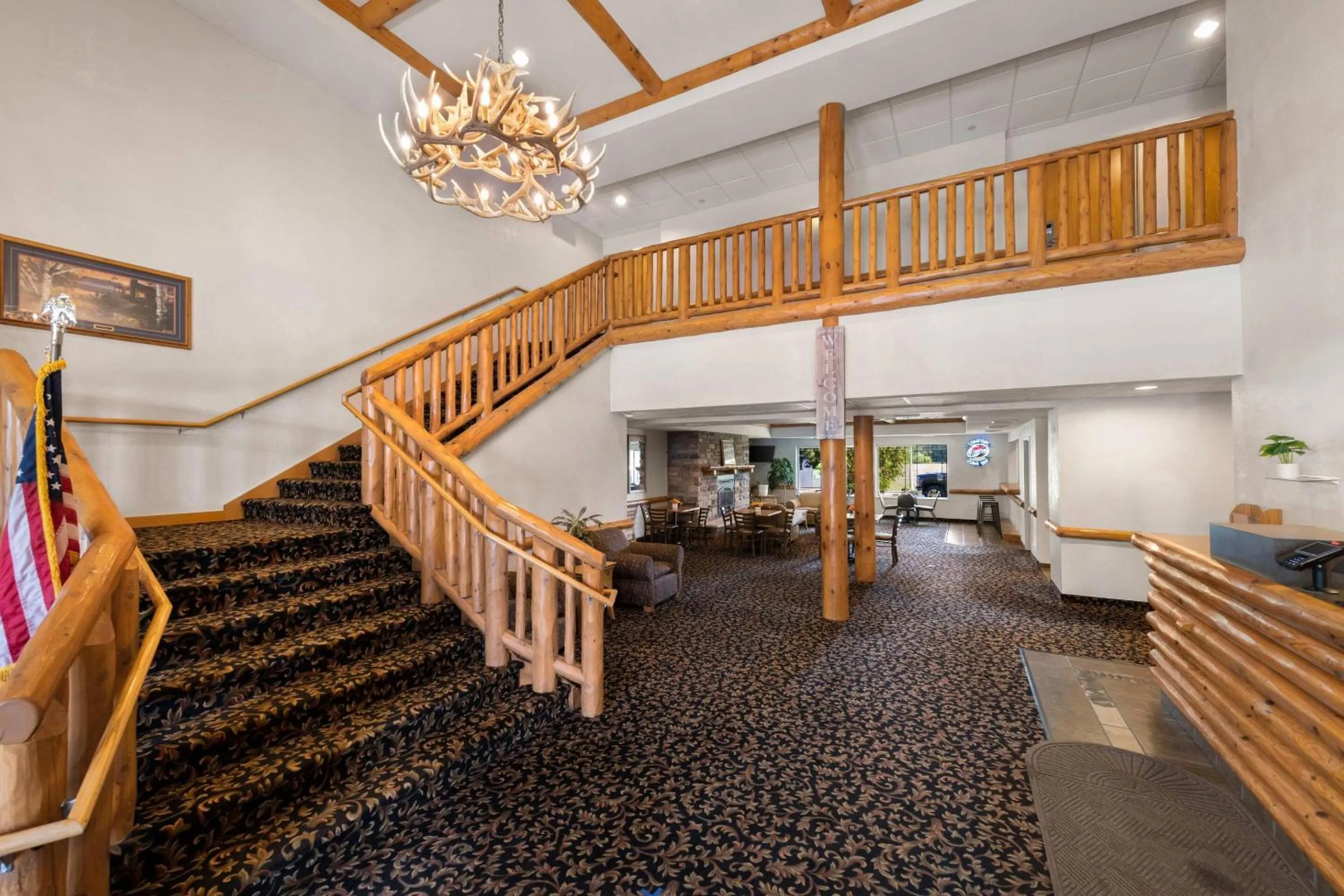 Lobby or reception in Rodeway Inn & Suites Tomahawk