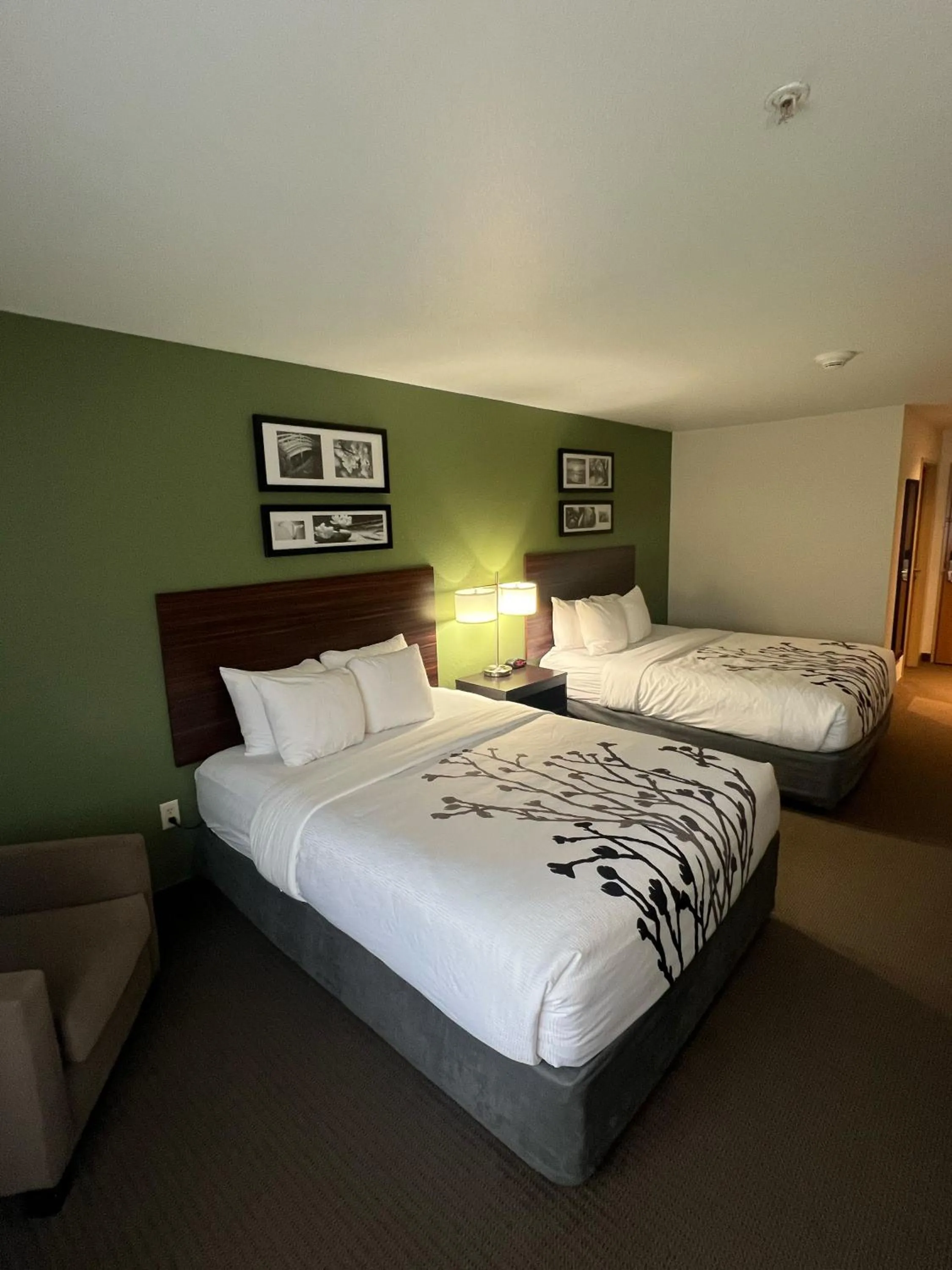 Bed in Sleep Inn & Suites Conference Center Eau Claire North