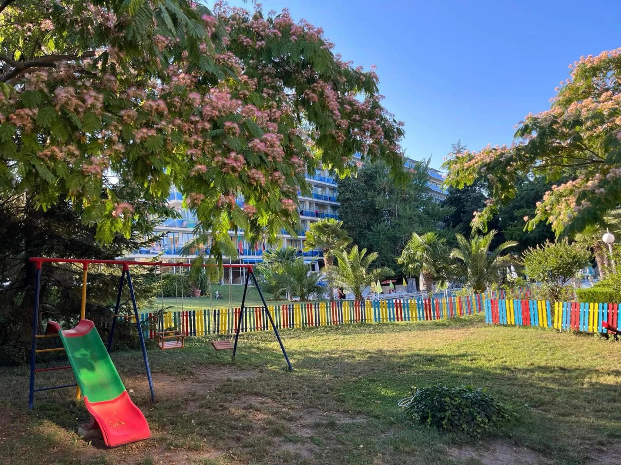 Children play ground in Park Hotel Perla