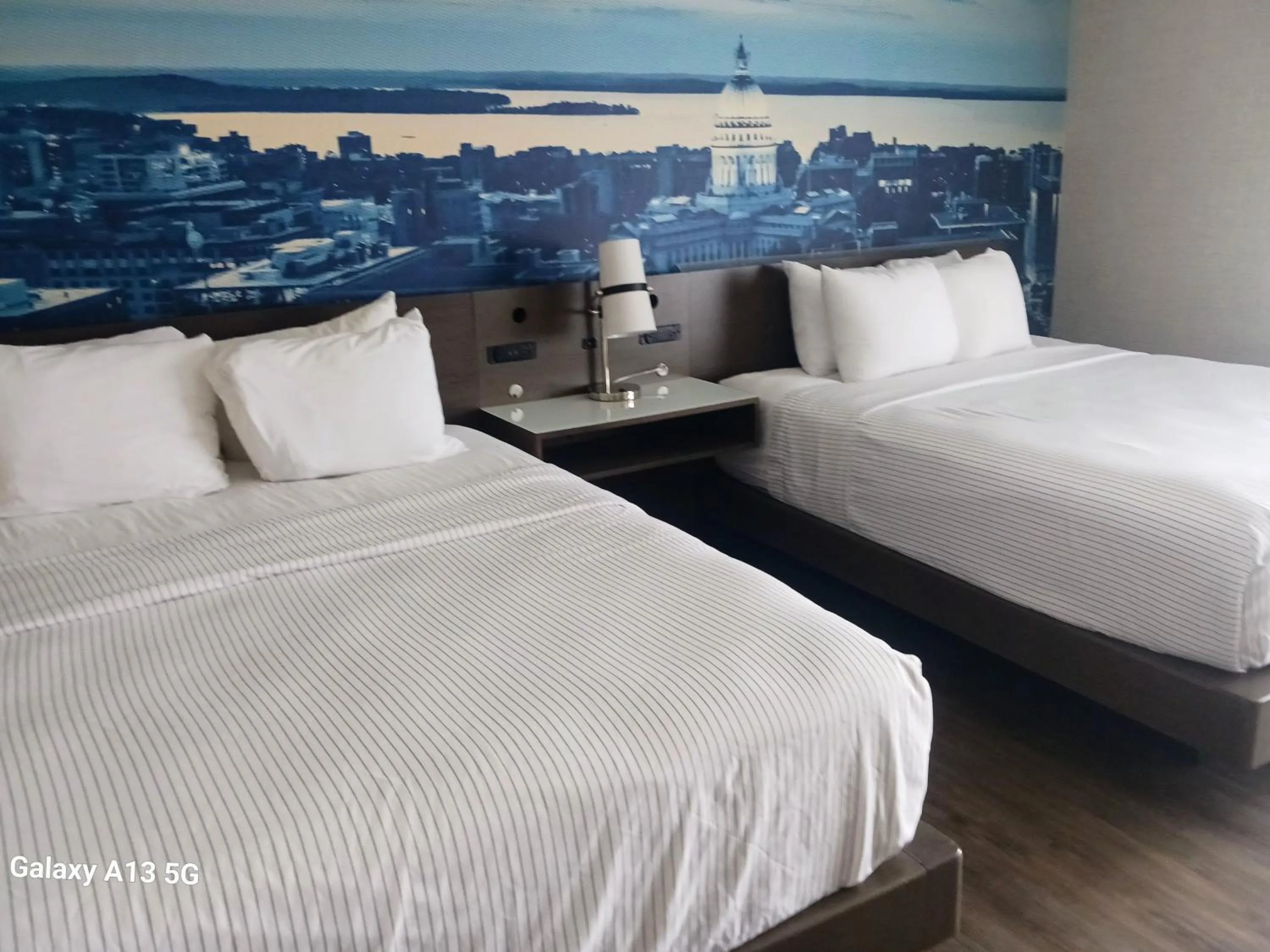 Bed in Cambria Hotel Madison East