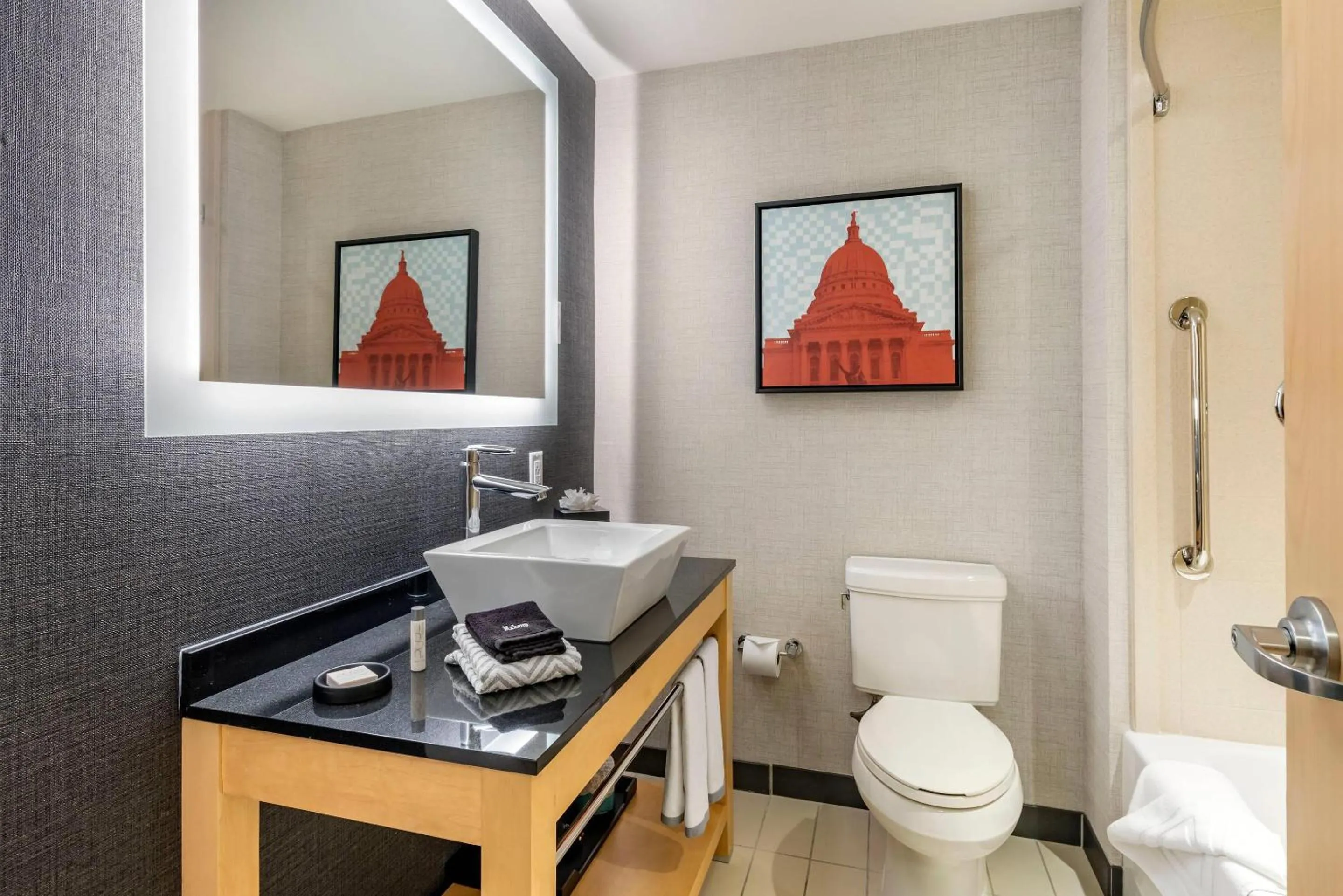 Toilet in Cambria Hotel Madison East