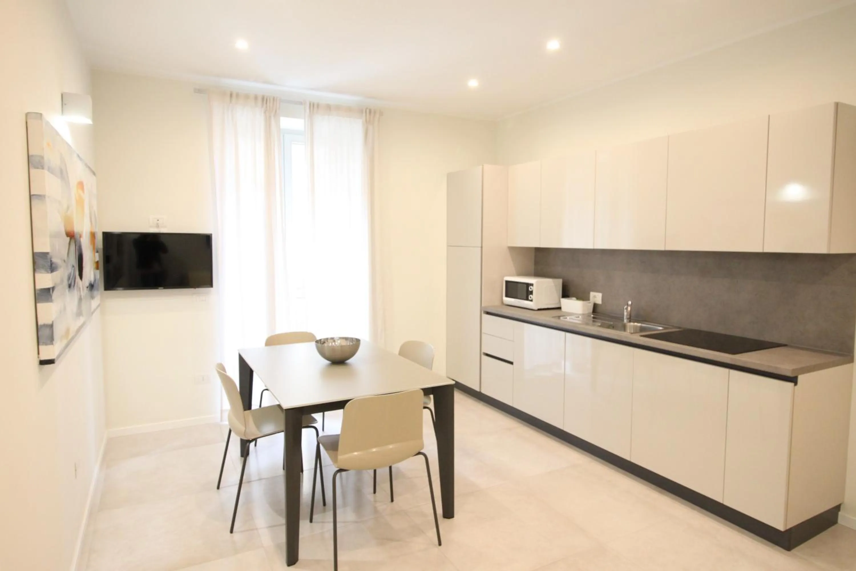 Kitchen or kitchenette in Casa Vacanze Residence Ideale Suites and Apartments