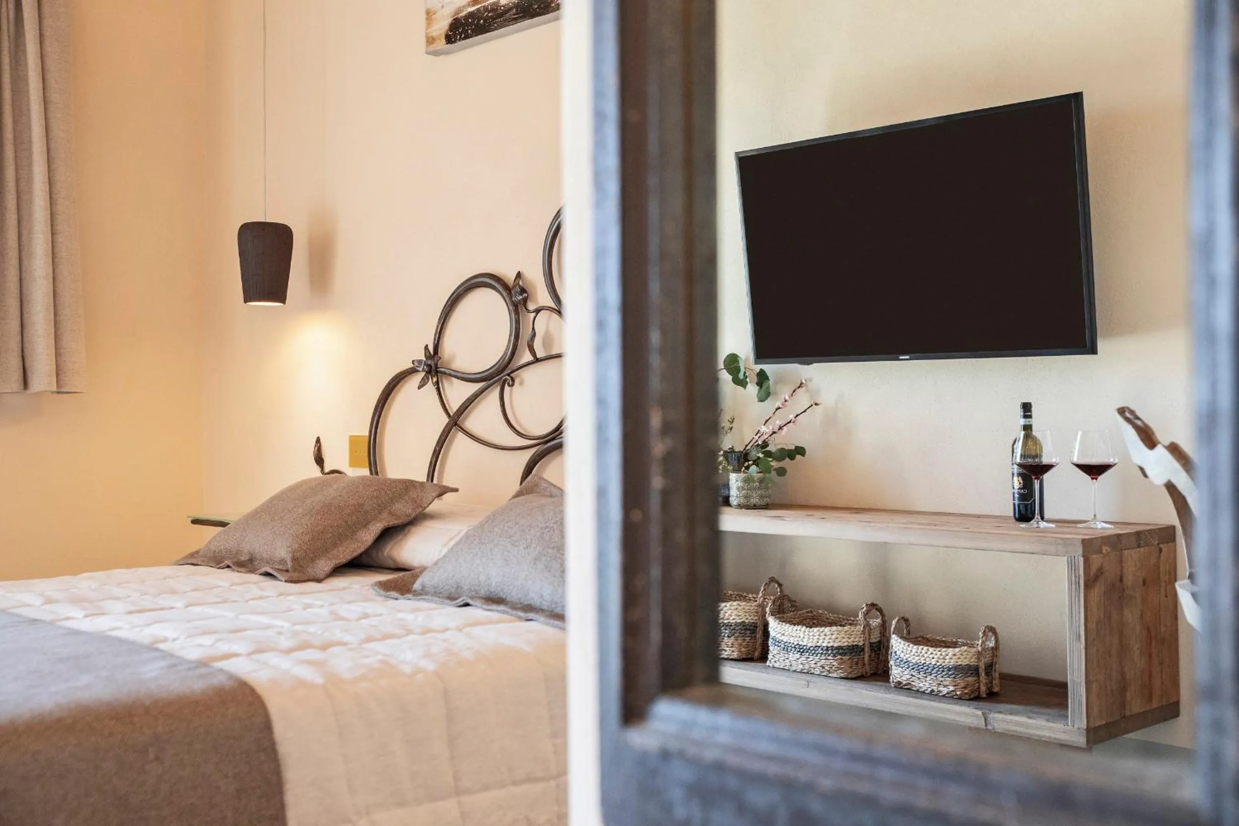 Bed in Capanna Suites