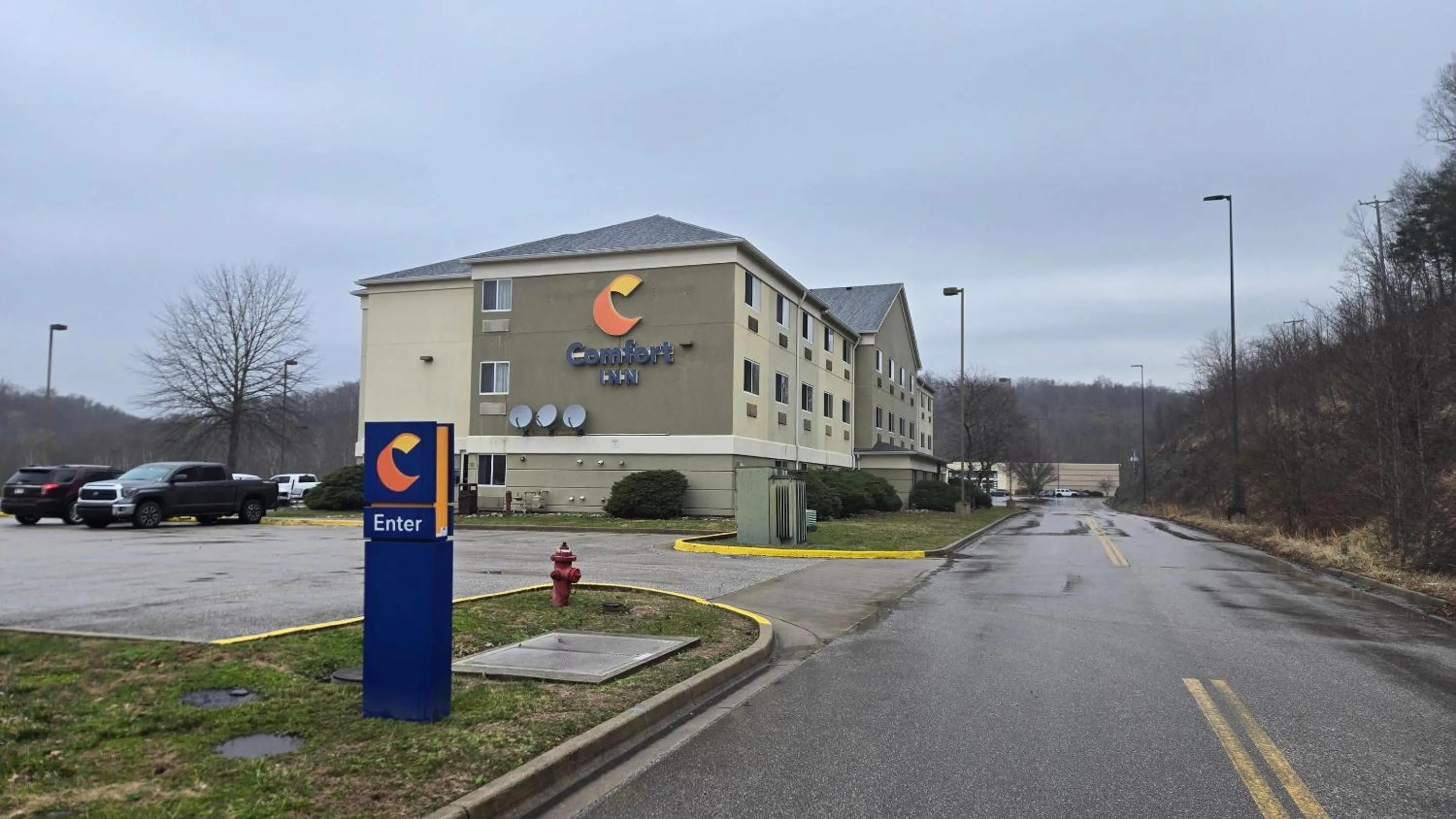 Property building in Comfort Inn Barboursville near Huntington Mall area