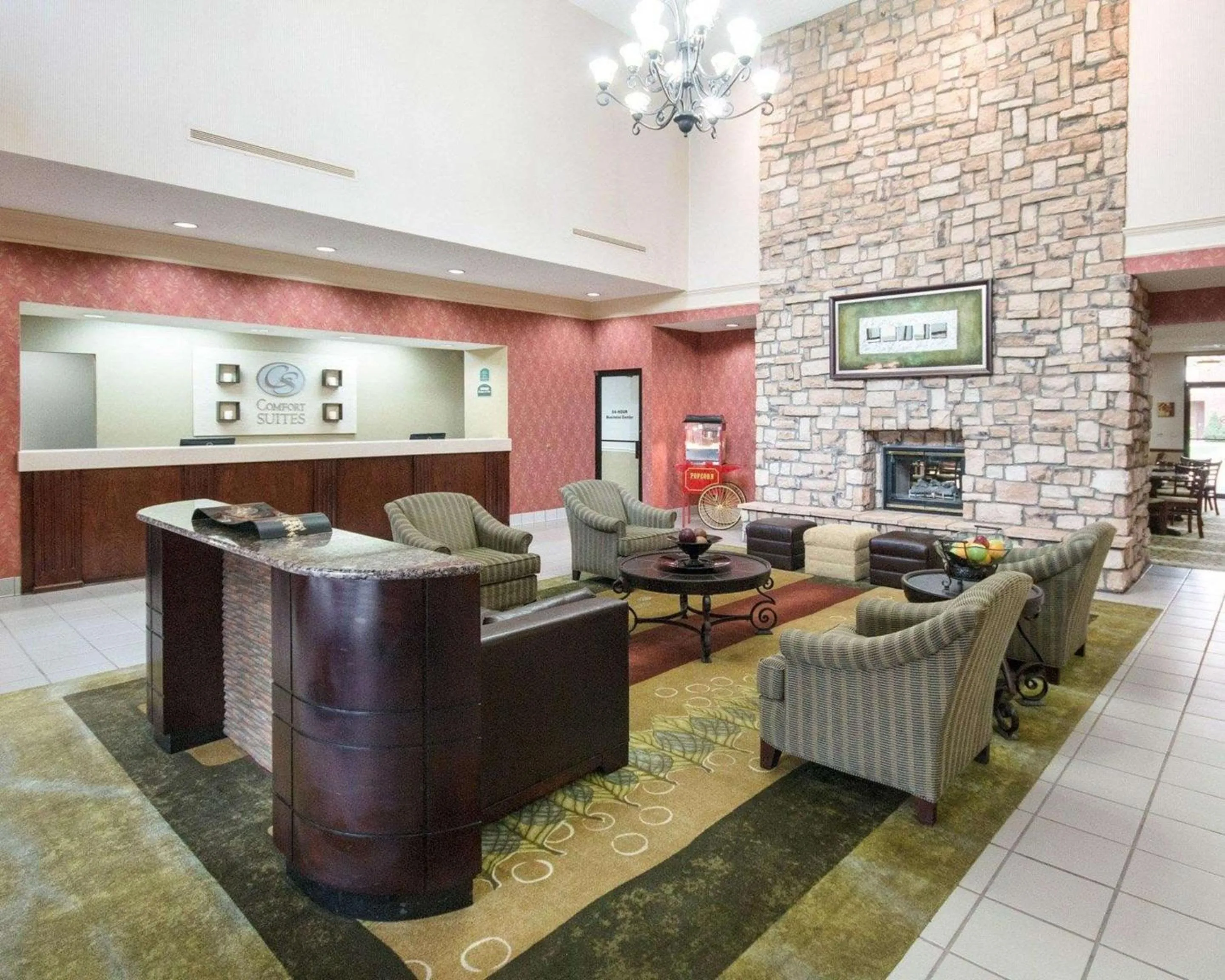 Lobby or reception in Comfort Suites Parkersburg South