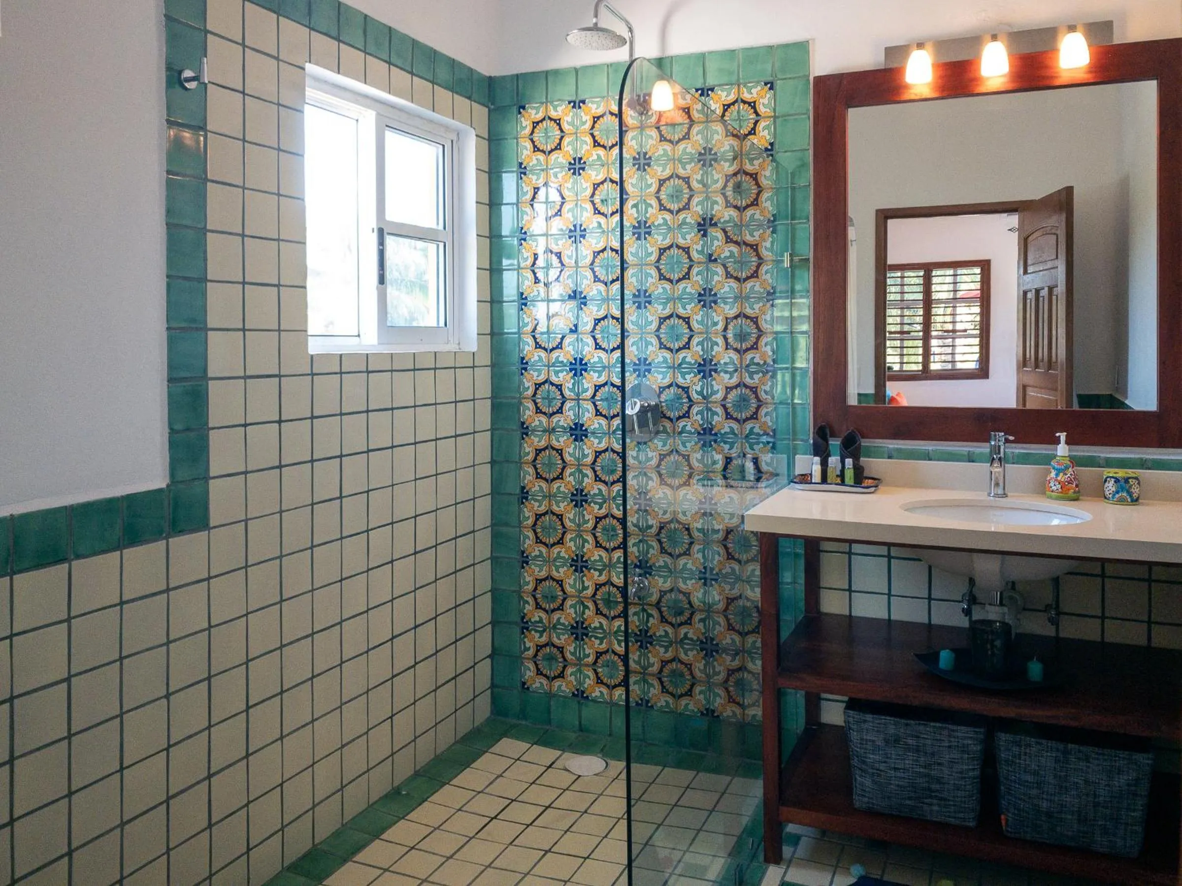 Shower in Casa Zarah - Hacienda Family Home - Pool and 2-Block to Beach
