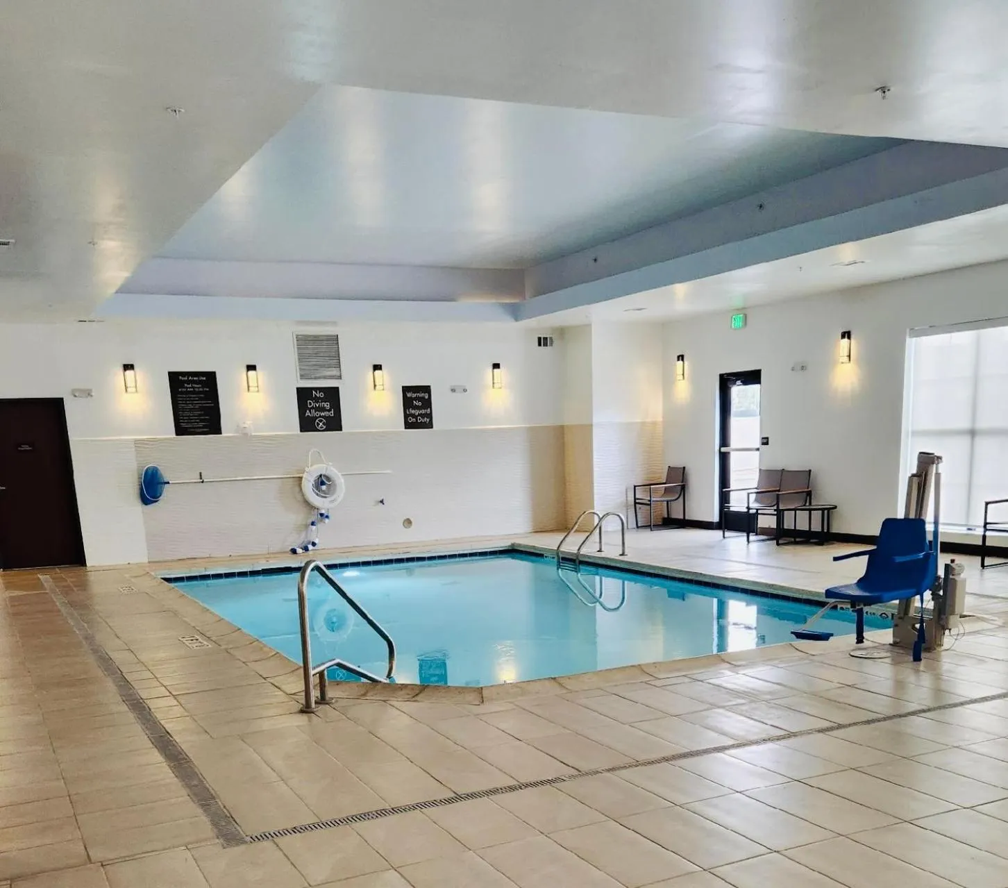 Pool view in Comfort Suites Cheyenne