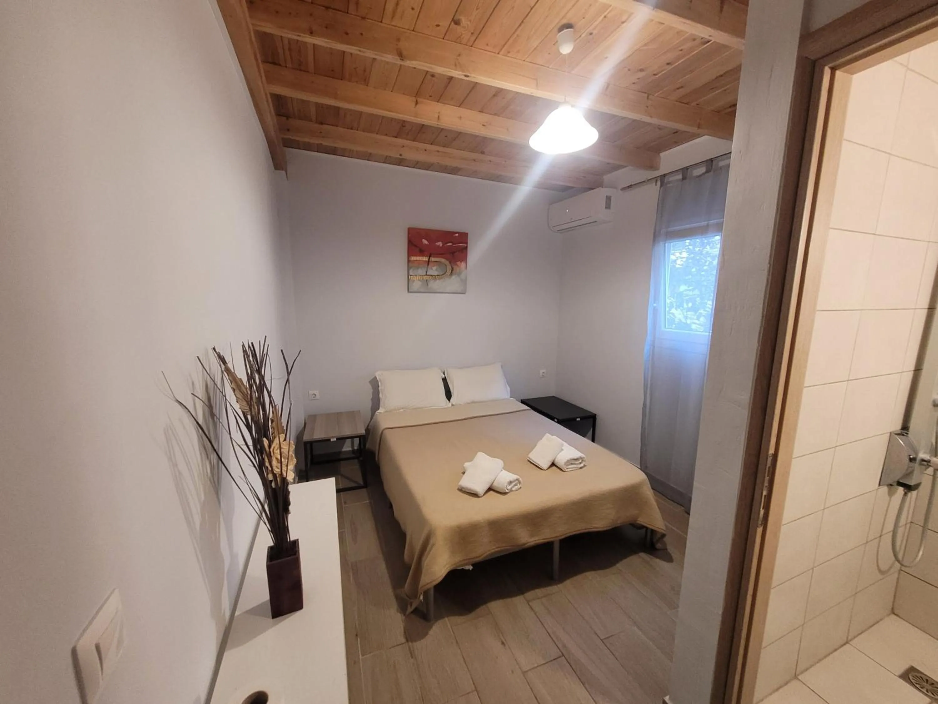 Bed in Lefkada Center Apartments