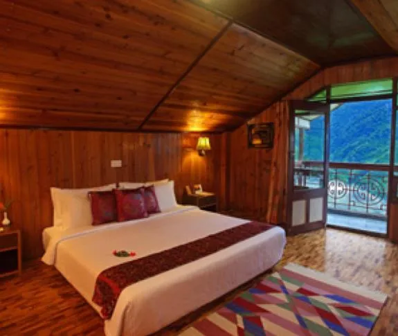 Bed in Club Mahindra Gangtok