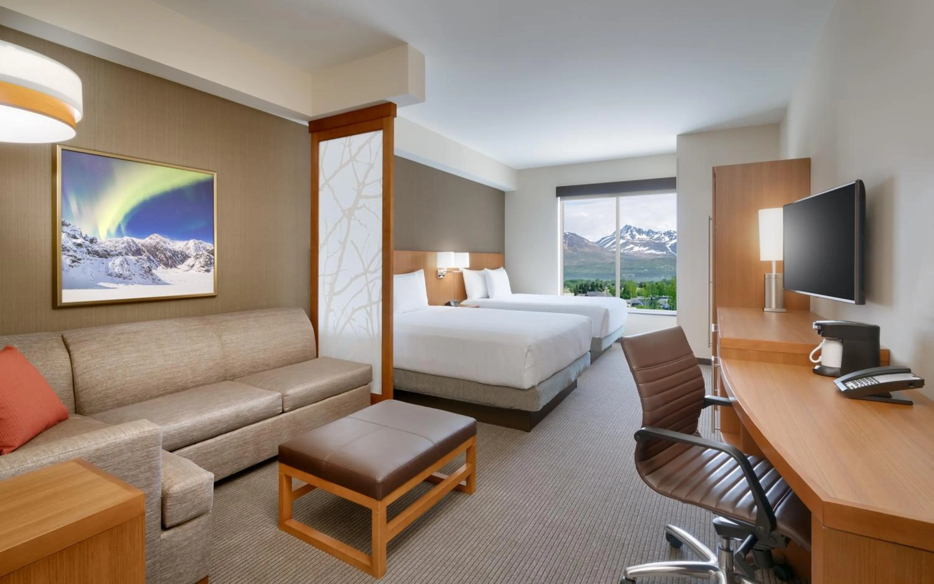 Photo of the whole room, Bed in Hyatt Place Anchorage-Midtown