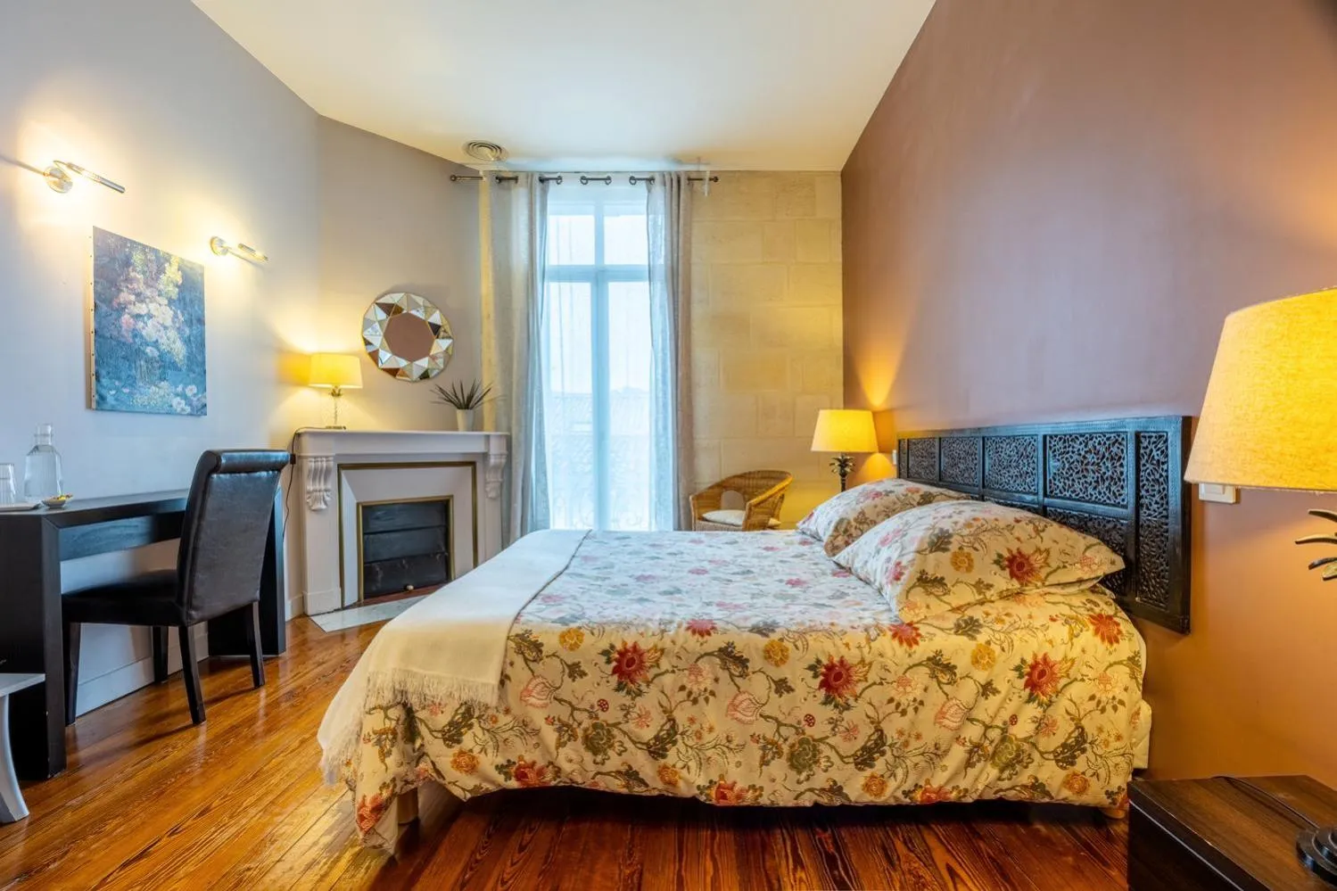 Bedroom, Bed in B&B La Halte Montaigne