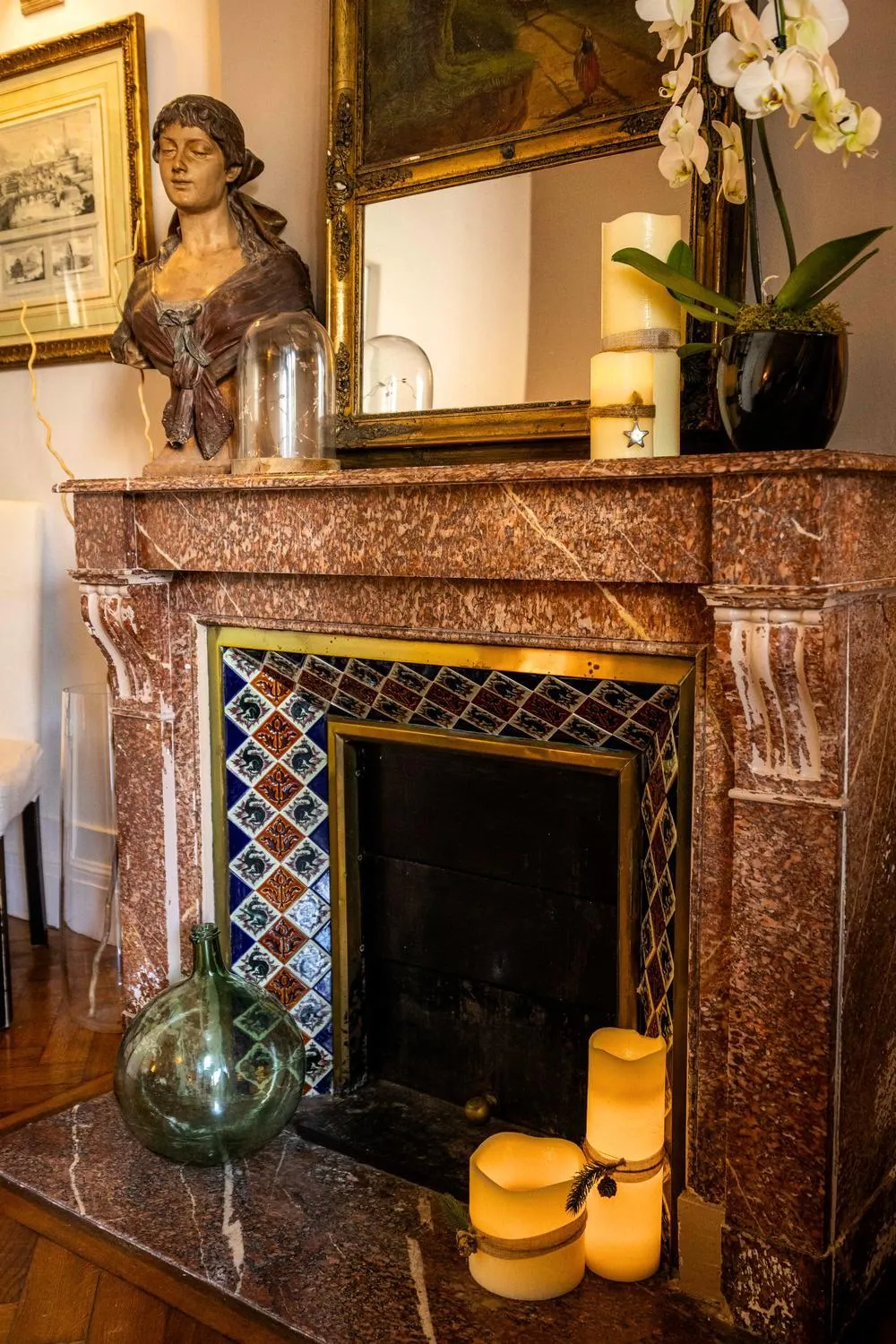 Living room in B&B La Halte Montaigne